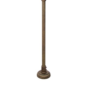 Licht-Erlebnisse Außen-Stehlampe LIPARI, ohne Leuchtmittel, Haus Hof IP44 in Bronze Antik matt 3-flammig E27 210 cm Glas Rustikal