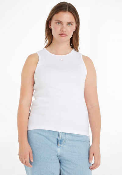 Tommy Jeans Curve Ripptanktop TJW CRV ESSENTIAL RIB TANK PLUS SIZE CURVE,in modischer Rippenoptik