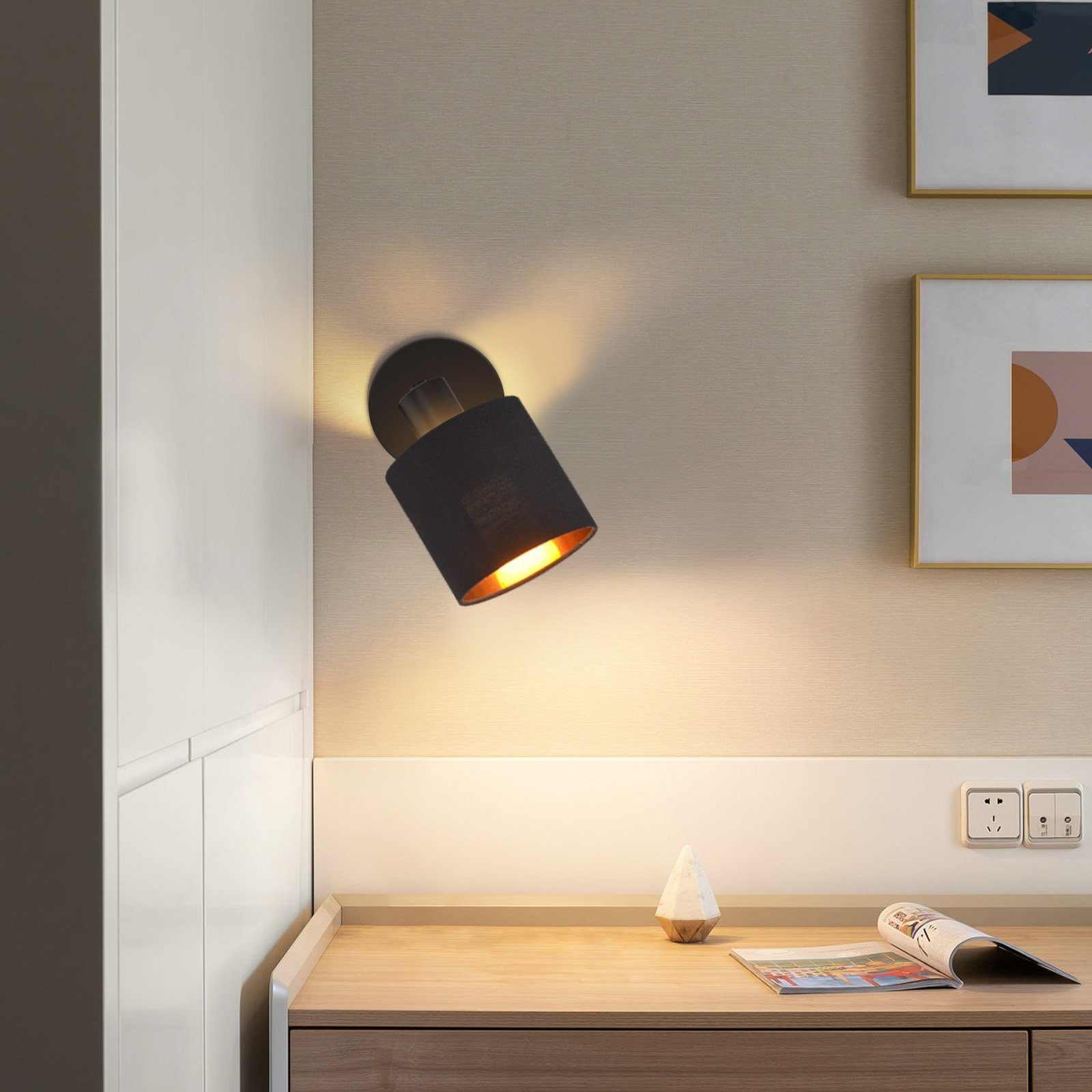 Nettlife Deckenstrahler 1/2/3/4 Flammig Vintage Schwarz E14 Schwenkbar Deck günstig online kaufen