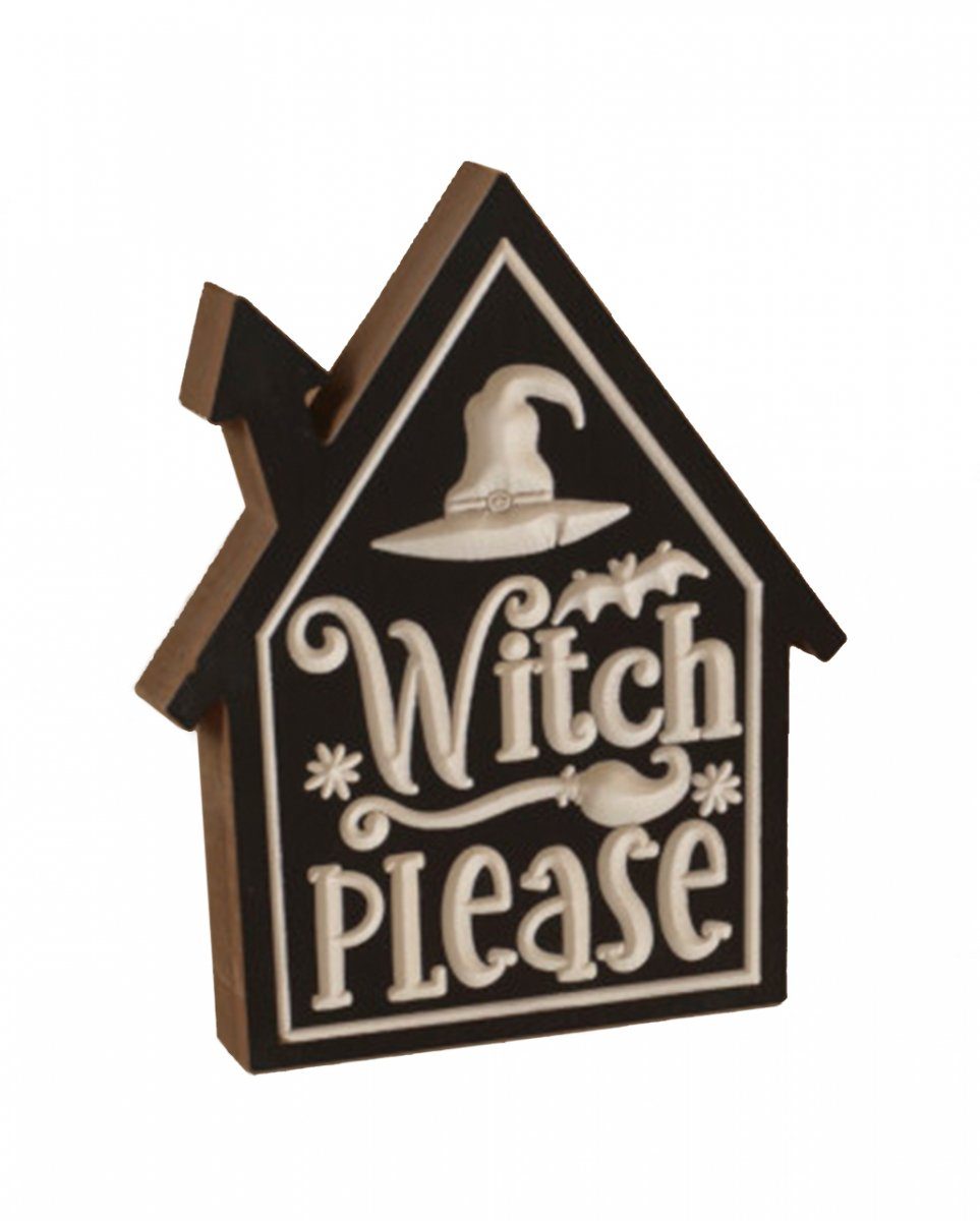 Horror-Shop Dekofigur Halloween Aufsteller ";Witch Please"; au