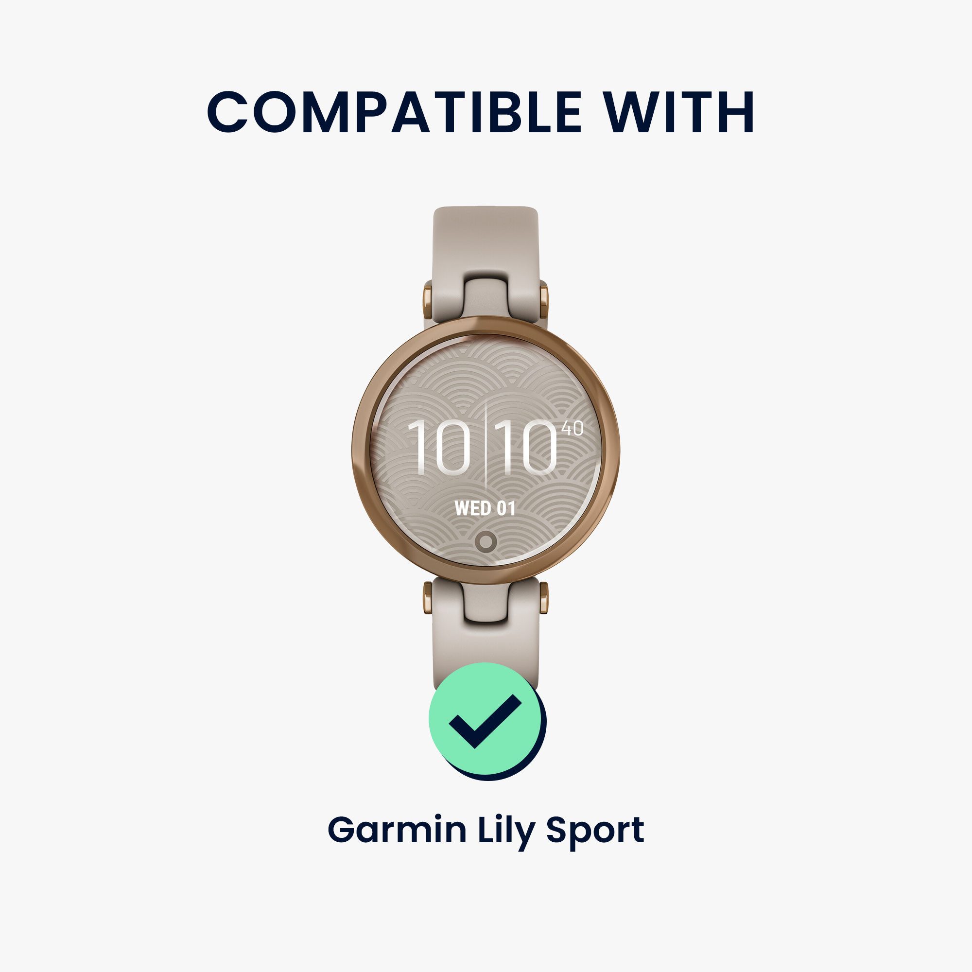 kwmobile Echtleder Armband für Garmin Lily Sport Smartwatch, 1-tlg., Ersatzarmband für Fitnesstracker - Wechselarmband Smartwatch