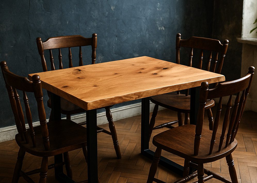 Living Oak Esstisch Kleiner Esszimmertisch Massivholz Eiche (Europäische Eiche, in Deutschland gefertigt)
