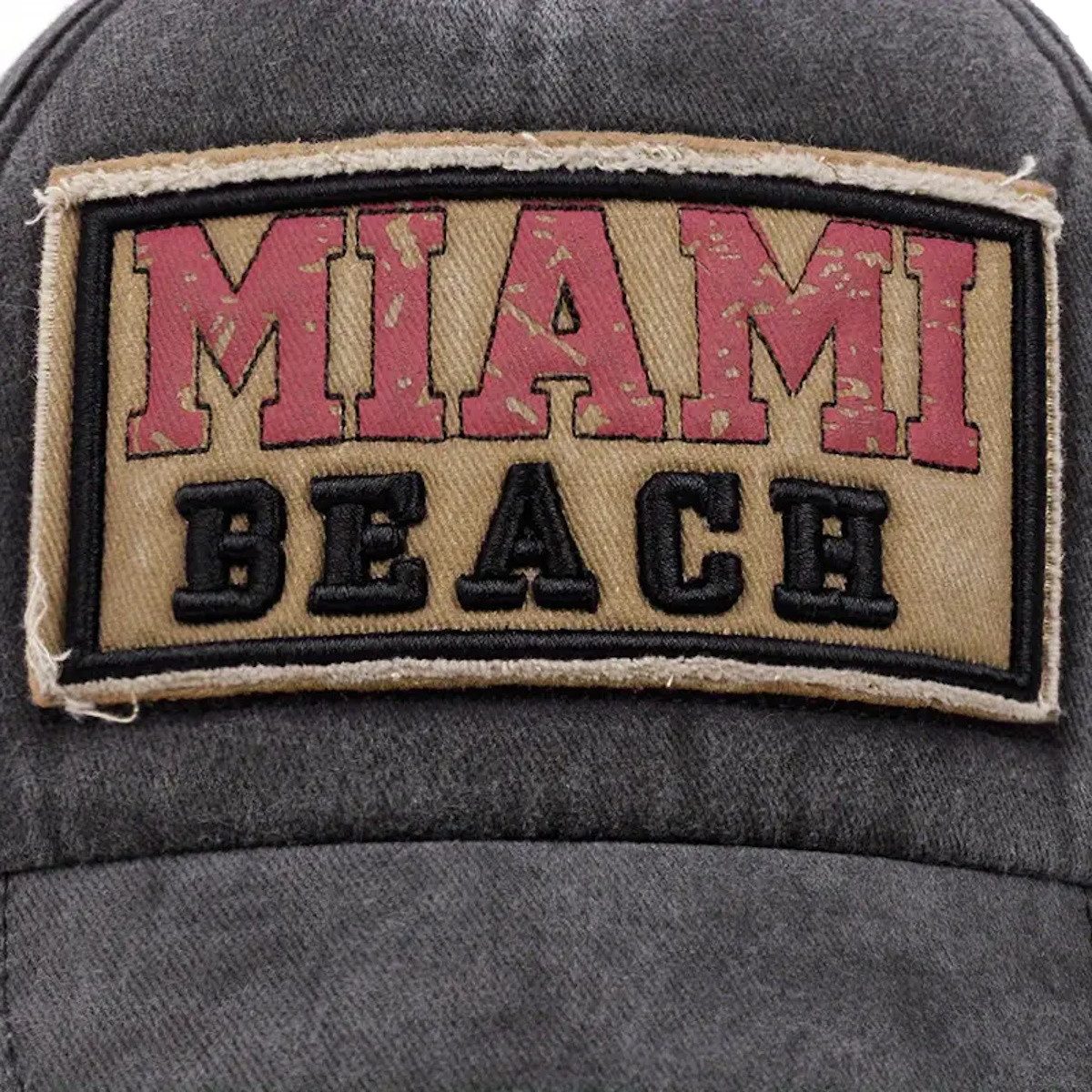 Sporty Baseball Cap Miami Beach Florida Vintage Baseballcap mit Belüftungslöchern