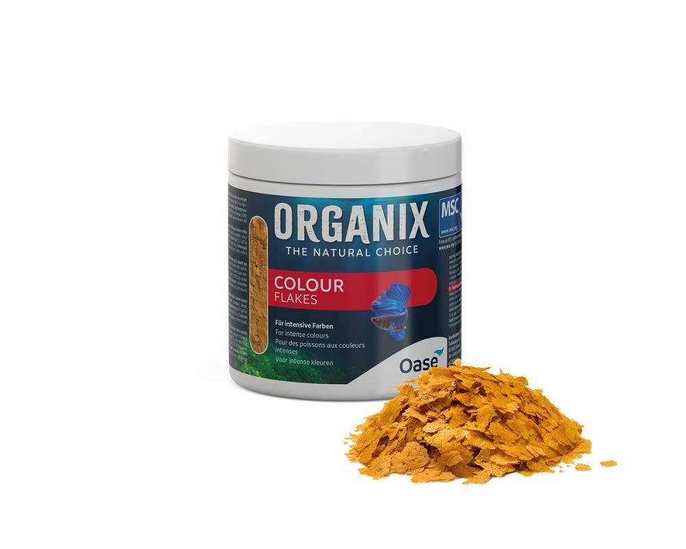 Fisch-Futterspender ORGANIX Colour Flakes 500 ml Futter für Aquariumfische
