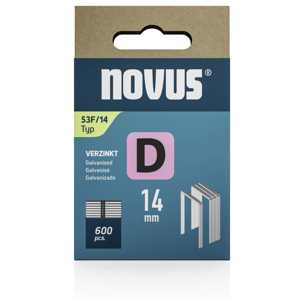 Thumbnail - NOVUS Tackerklammer Flachdrahtklammern D Typ 53 F 14mm