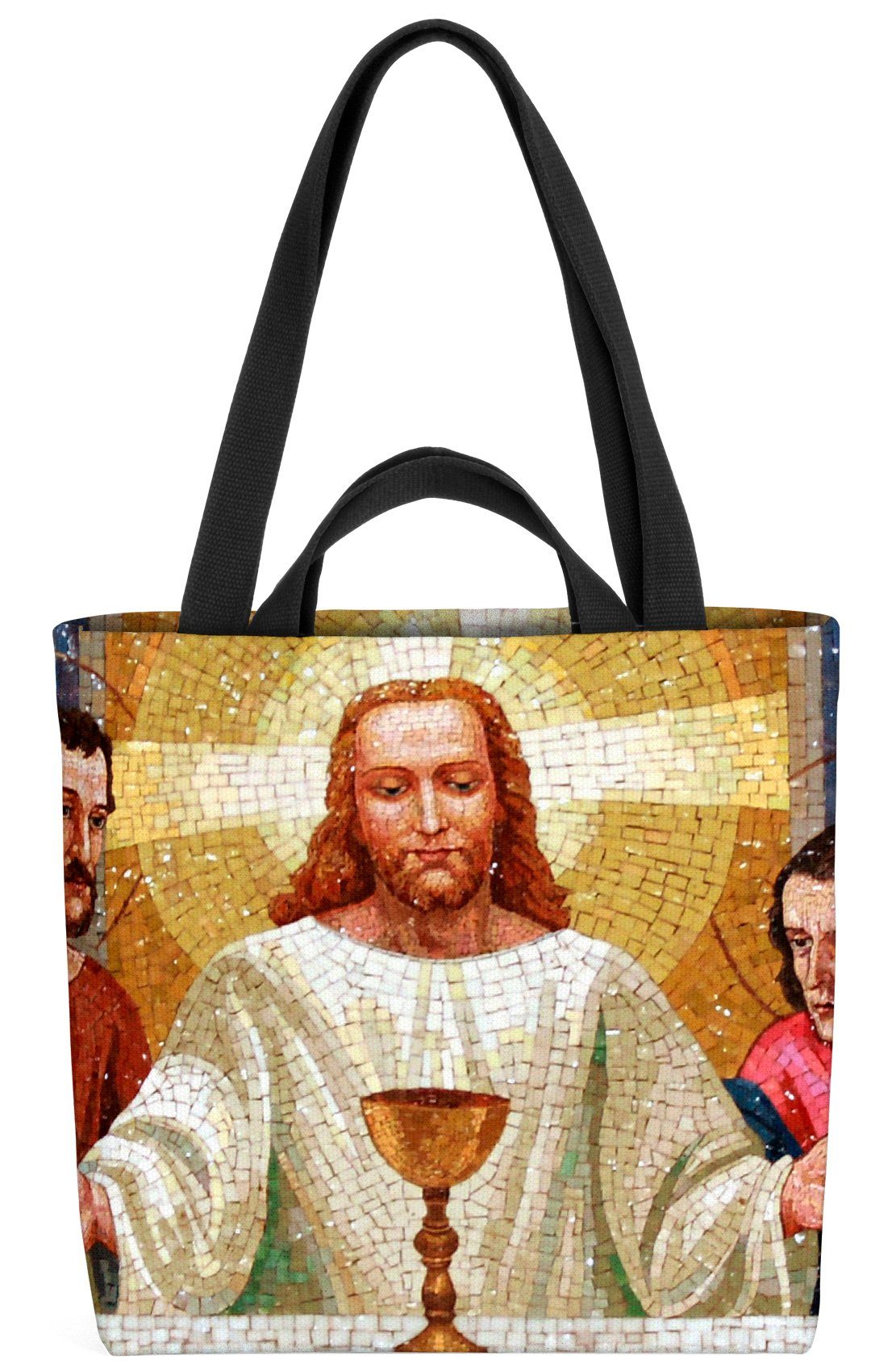 VOID Henkeltasche (1-tlg), Abendmahl Jesus Abendmahl Jesus Christus Kelch Evangelium Bibel Relig