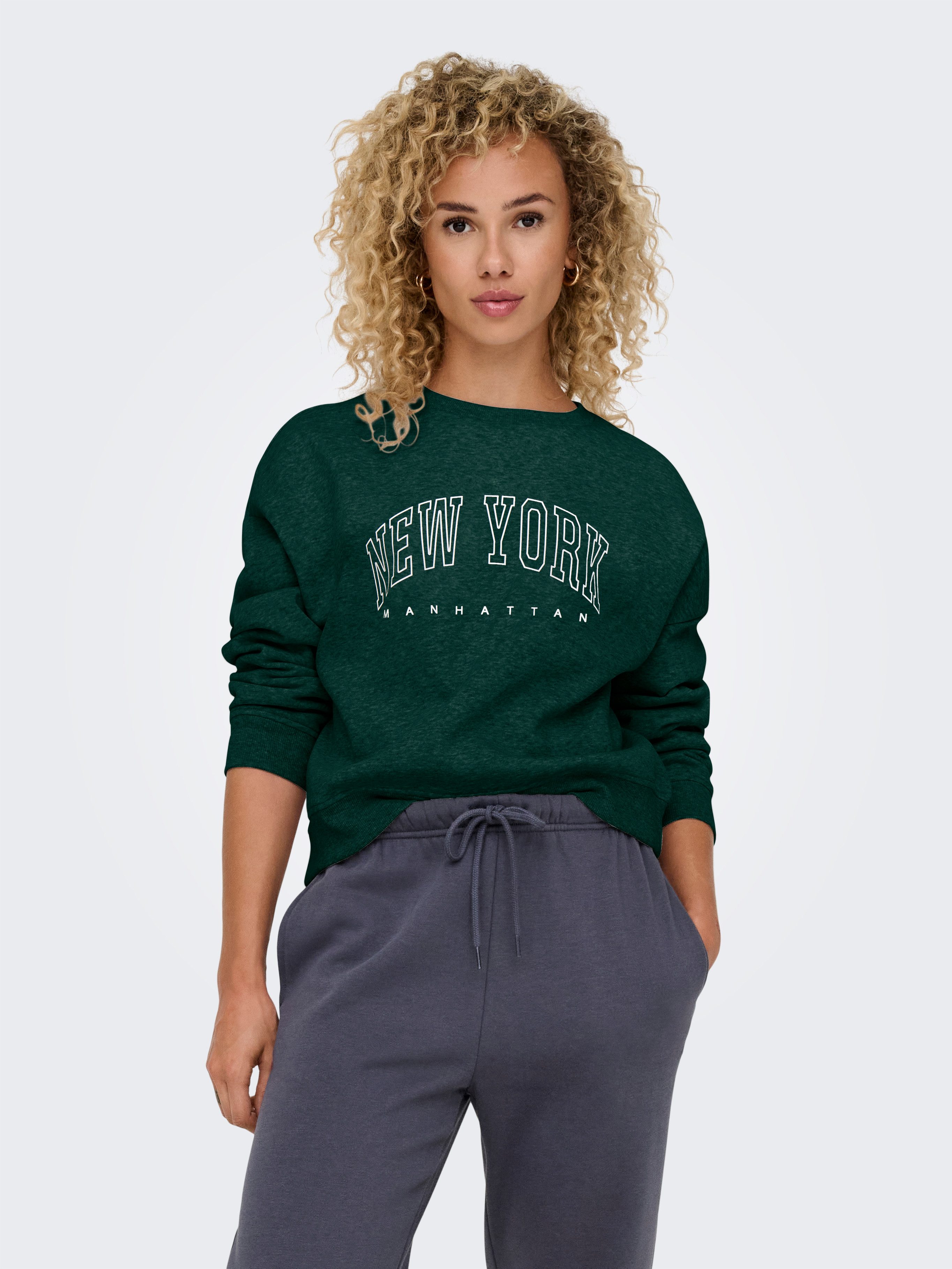 ONLY Sweatshirt ONLSWEAT L/S CREW OVERSIZE günstig online kaufen