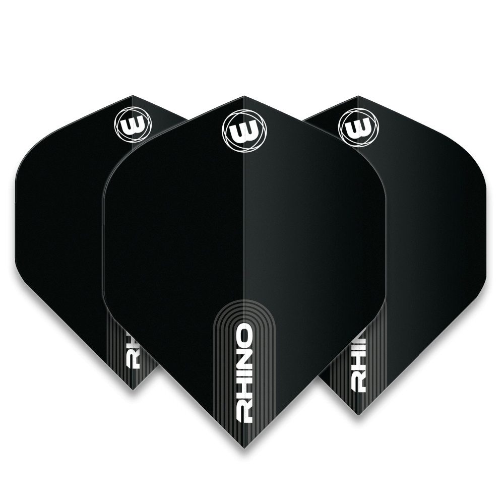 Winmau Dartpfeil 9030.01 Flights Rhino Std. Darts Flights Schwarz