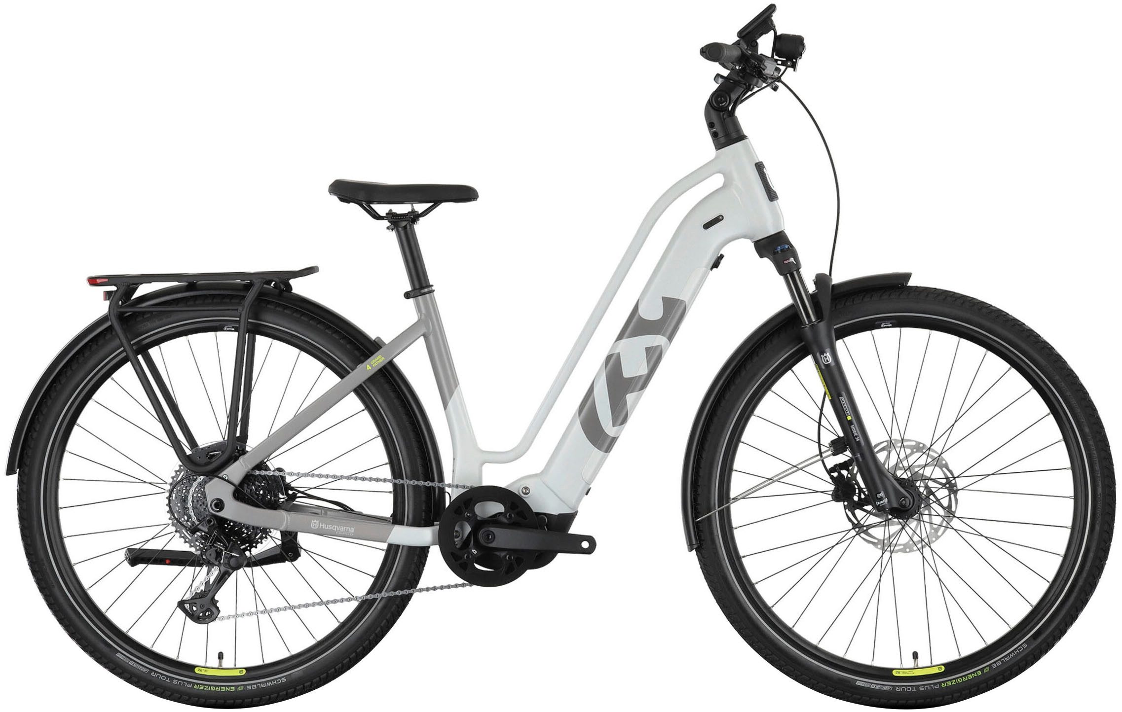 Husqvarna E-BICYCLES E-Bike E-Trekkingbike Grand Pather 4, 11 Gang Tektro RD-M550 Schaltwerk, Kettenschaltung, Mittelmotor, 630 Wh Akku, Abnehmen mit einem Handgriff, Pedelec