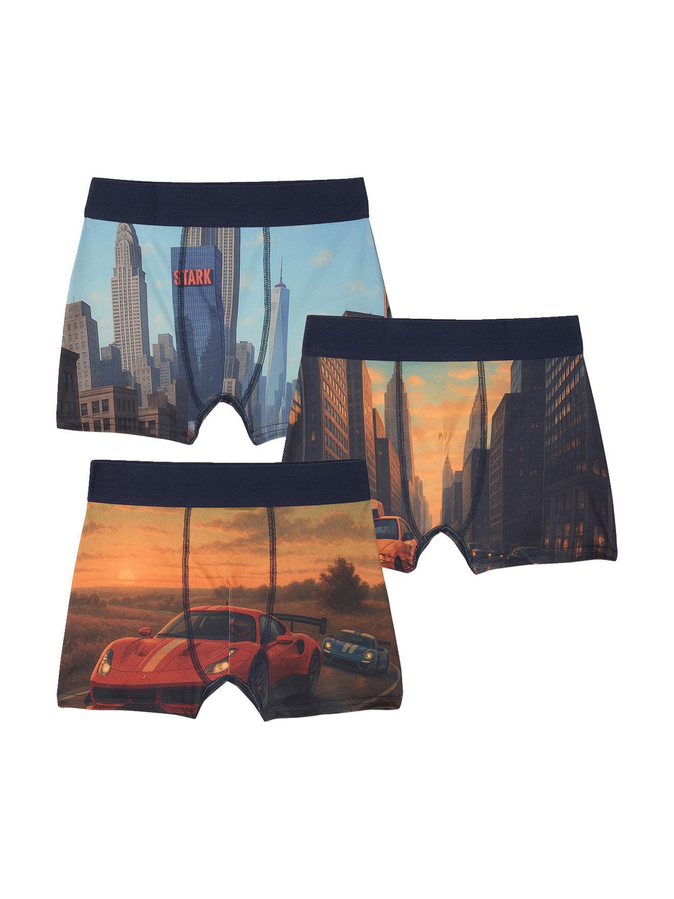 jonen Boxershorts Jungen-Boxershorts, Mikrofaser 3er-Pack