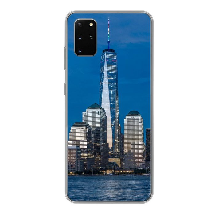 MuchoWow Handyhülle Der prächtige Wolkenkratzer des World Trade Center unter strahlend Phone Case Handyhülle Samsung Galaxy S20 Plus Silikon Schutzhülle
