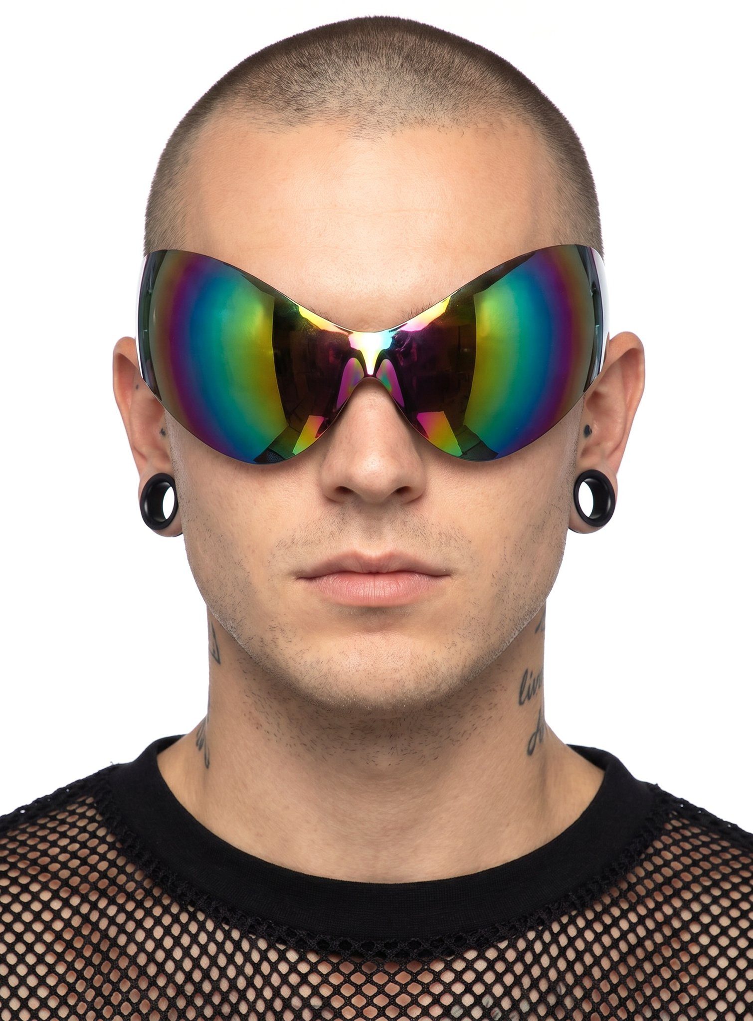 Metamorph Kostüm Space Brille, Futuristische Wrap-around-Brille für den Trip ins All