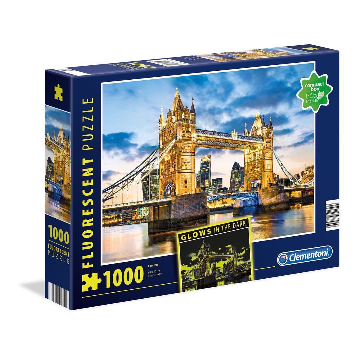 Clementoni® Puzzle Clementoni 97794 - Fluorescent-Puzzle - London - Tower  Bridge, 1000 Teile, leutet im Dunkeln, 1000 Puzzleteile