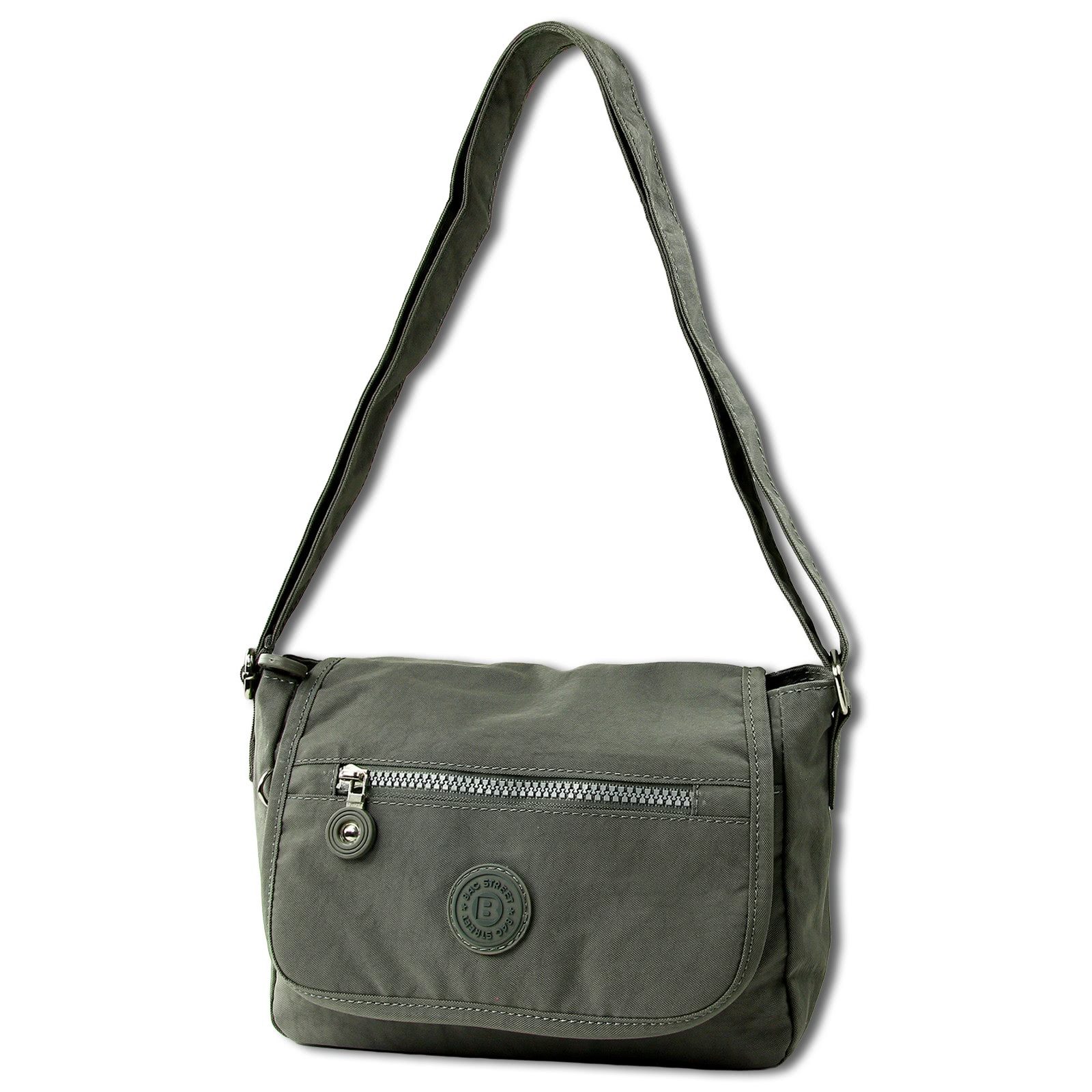 BAG STREET Umhängetasche Bag Street Nylon Umhängetasche grau Damen (Umhänge günstig online kaufen