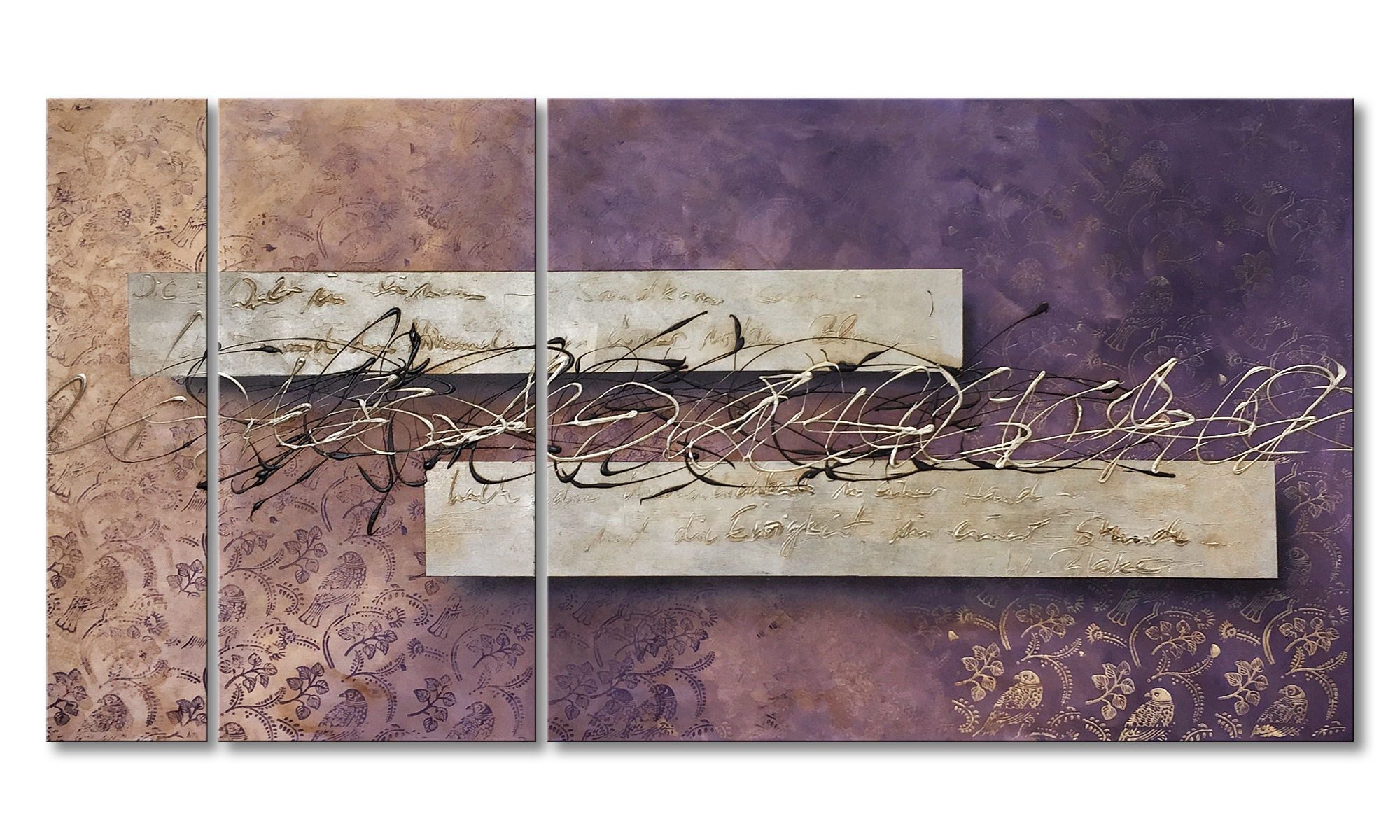 WandbilderXXL Gemälde Ewigkeit 160 x 80 cm, Abstraktes Gemälde, handgemaltes Unikat