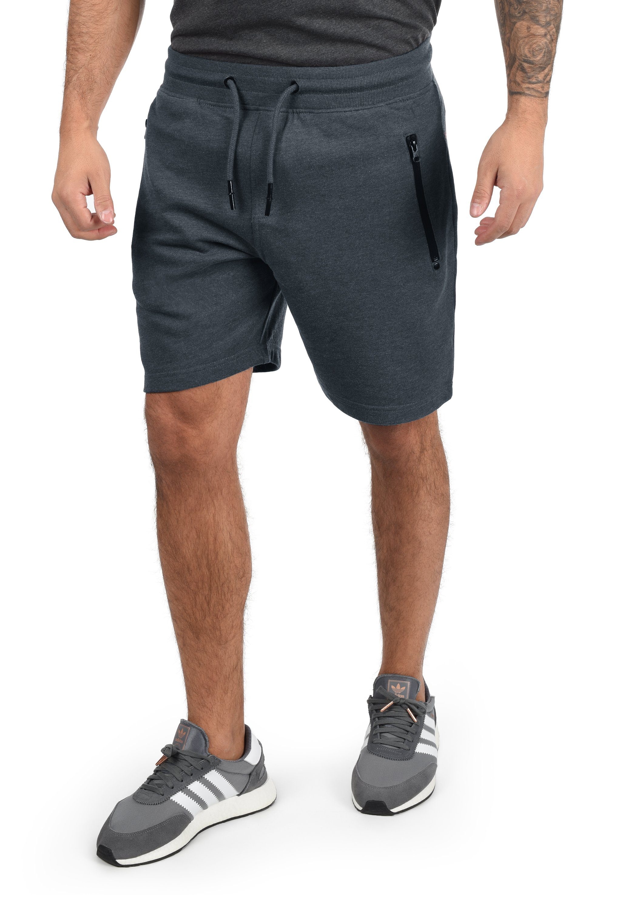 Solid Sweatshorts SDTaras kurze Hose mit Reißverschlusstaschen