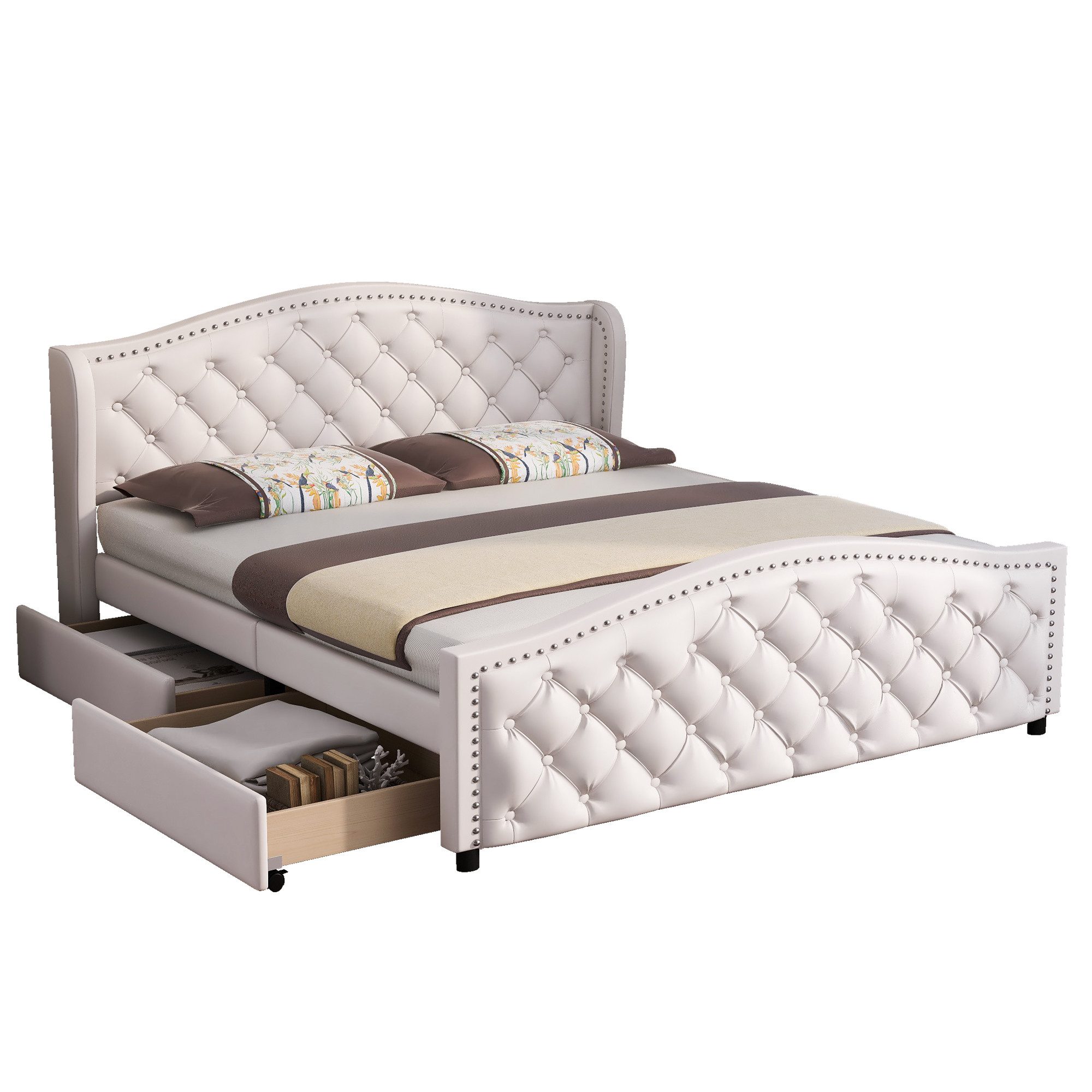 KLAM HOME Polsterbett Bett mit Lattenrost günstig online kaufen