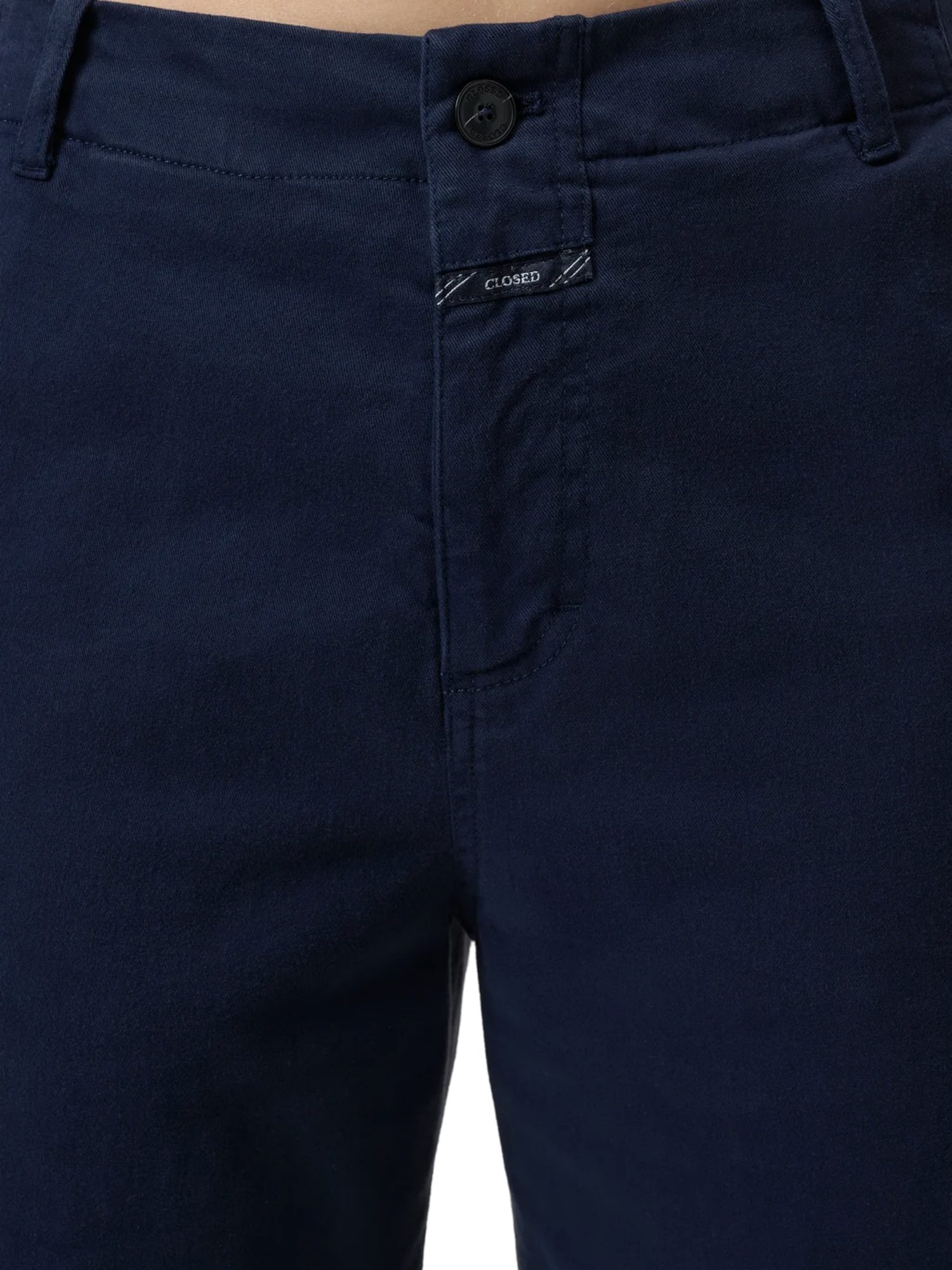 CLOSED Stoffhose blau, Casual, Baumwolle, Unifarben, Relaxed Fit, Mittel