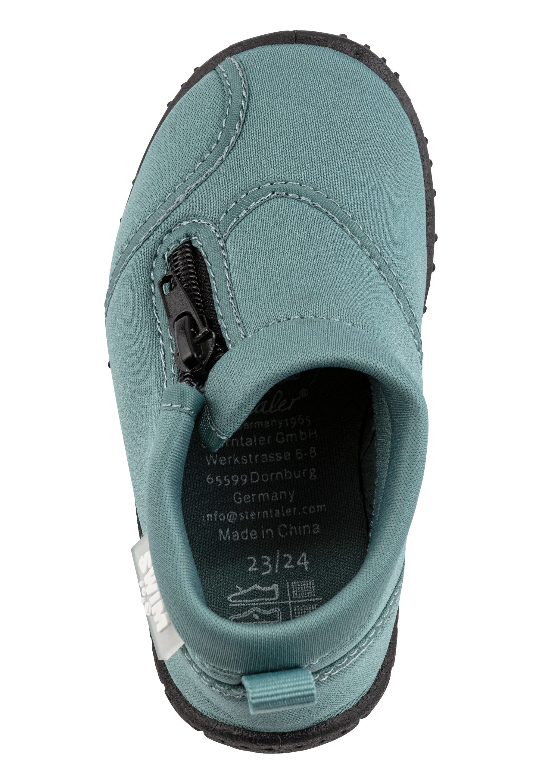 Sterntaler® Badeschuhe Zipper Badeschuh (1-tlg) angenehm zu tragen, Reißverschluss, rutschfeste ergonomische Sohle