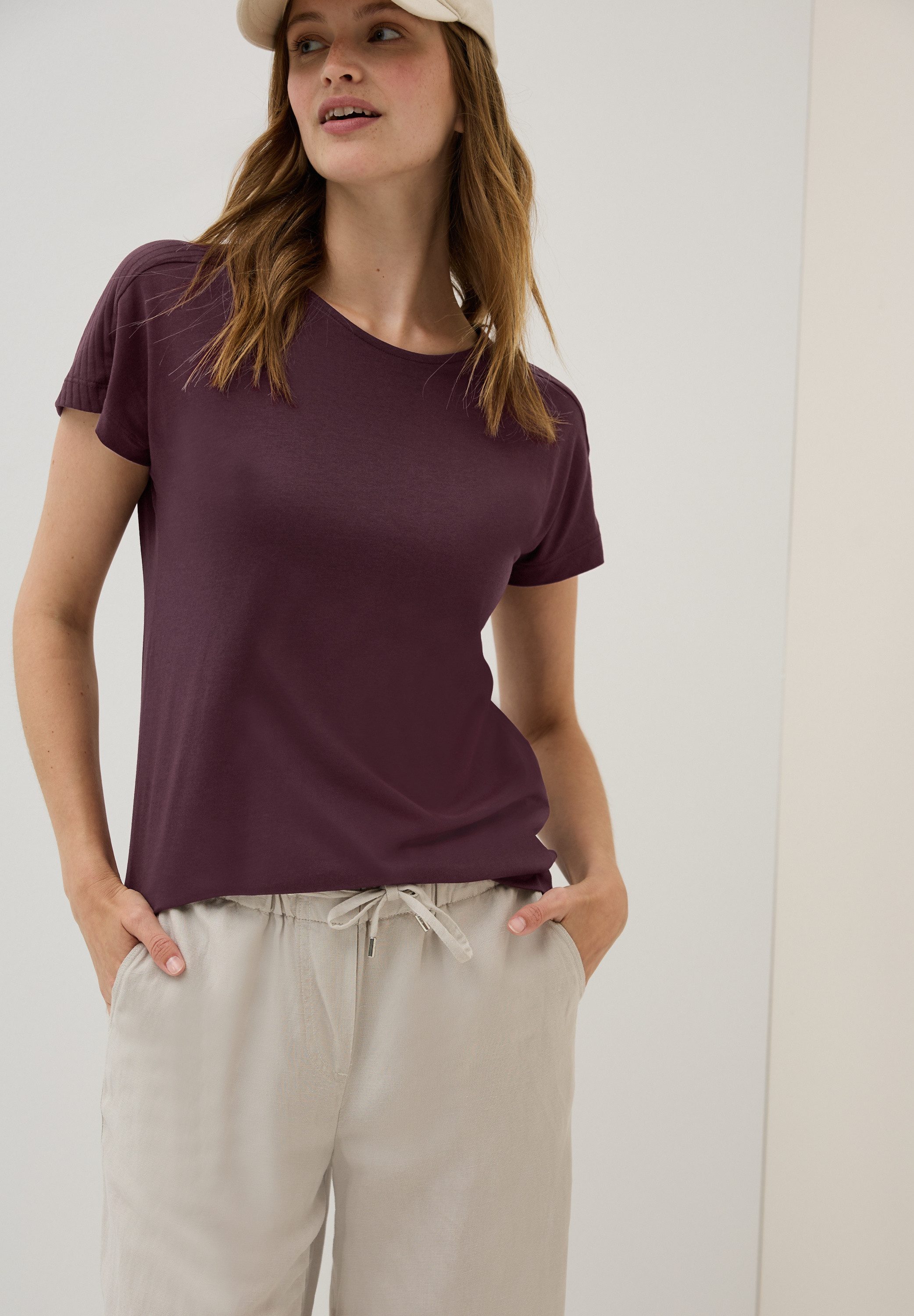 CECIL T-Shirt in Ausbrenner-Optik günstig online kaufen