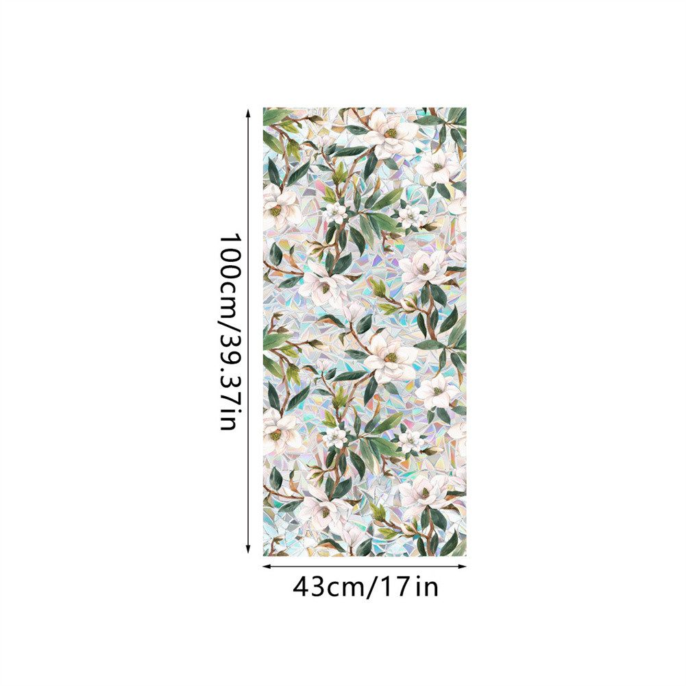 GarveeMore Fensterfolie Fensterfolie, Blumenmuster Buntglas-Fensterfolie, N günstig online kaufen