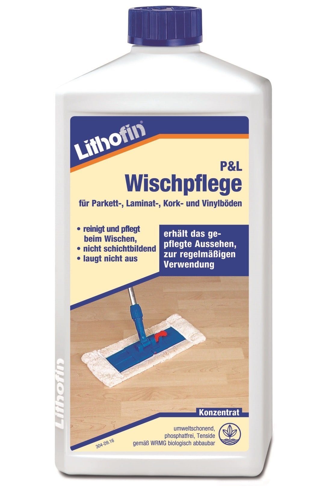 Lithofin LITHOFIN Parkett- und Laminat Wischpflege 1 Ltr Naturstein-Reiniger