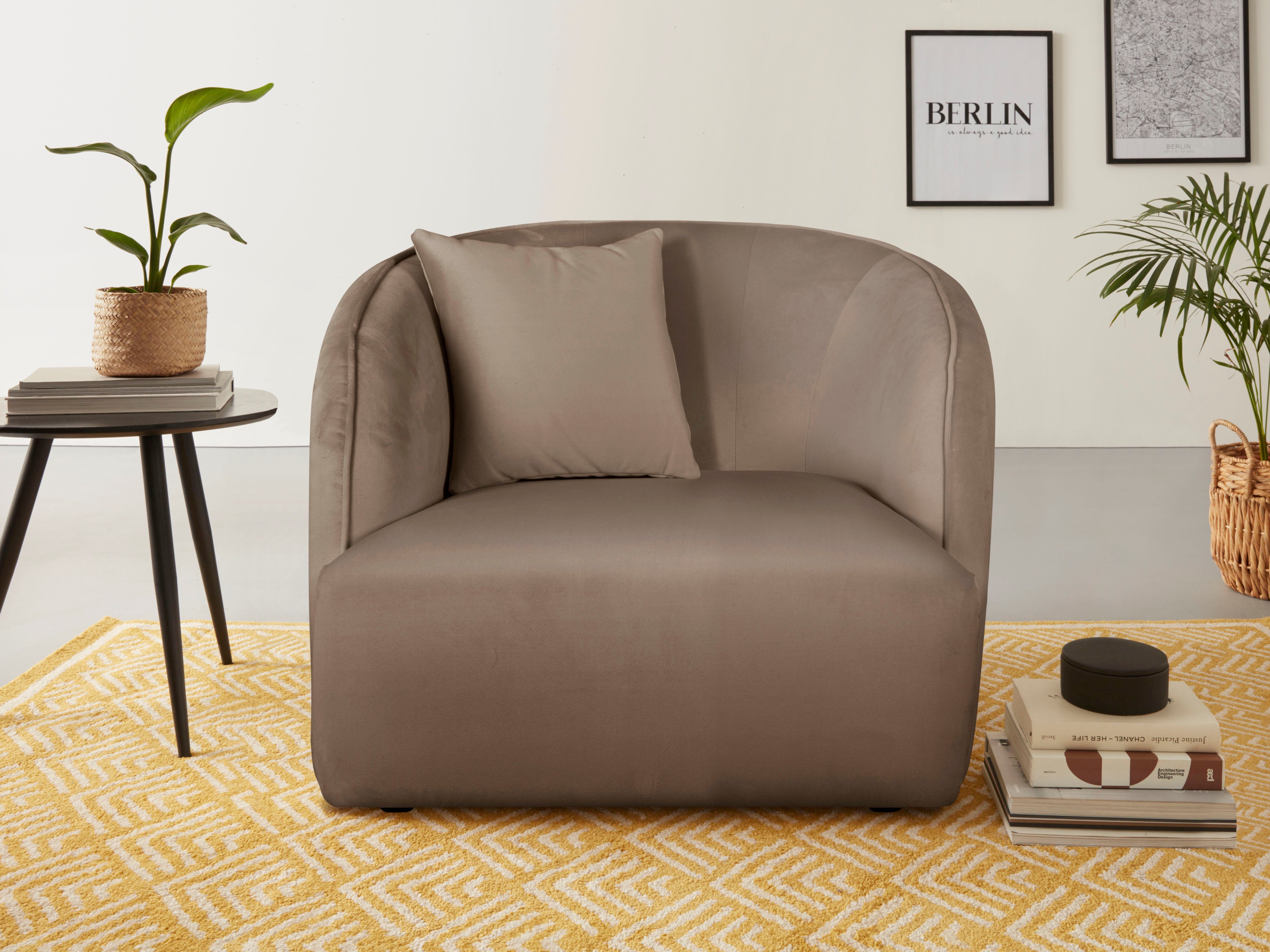 andas Sessel "Knautschzone", auch mit Bouclé-Bezug günstig online kaufen