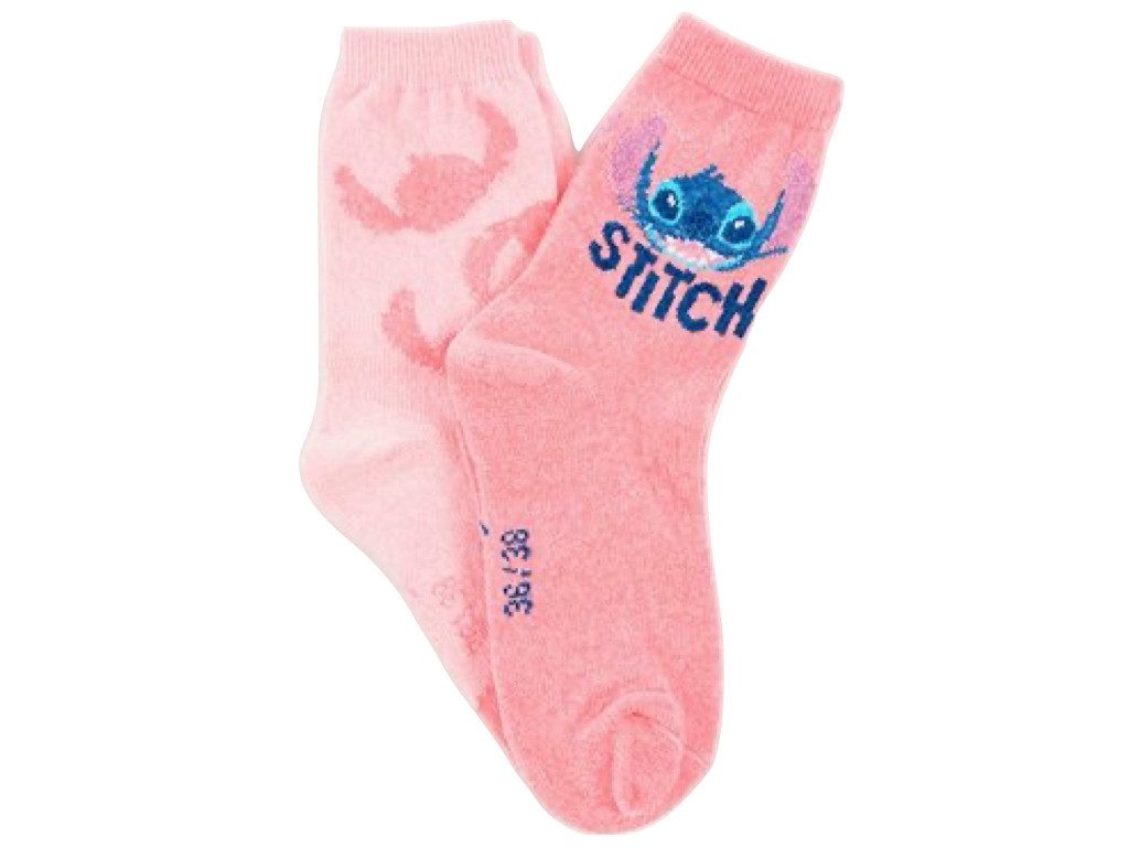 Stitch Socken Stitch 2 Paar Kuschelsocken für Damen Gr.36-41