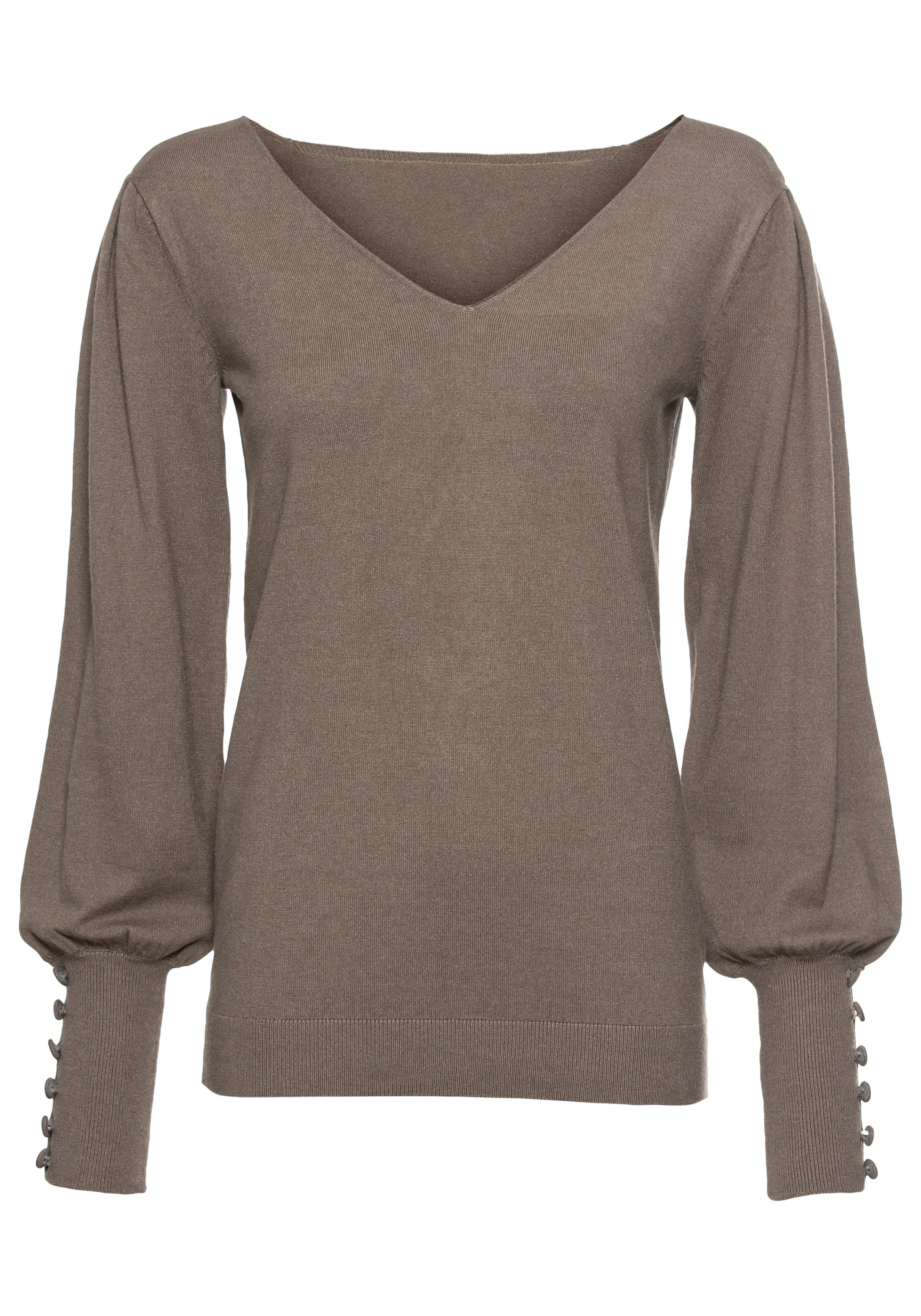 V-Ausschnitt-Pullover