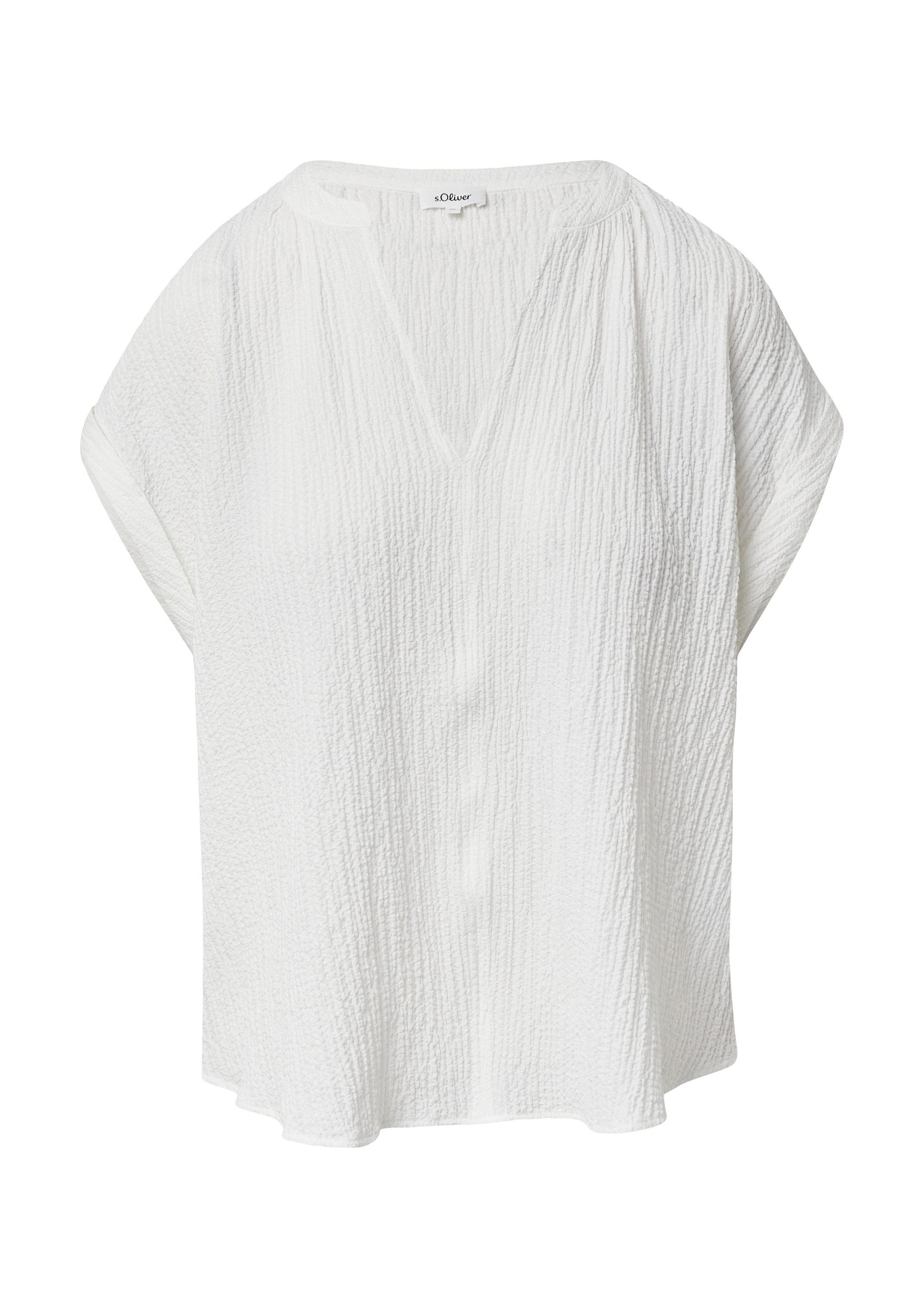 s.Oliver Blusentop Bluse Strukturierte Bluse aus Viskosemix günstig online kaufen