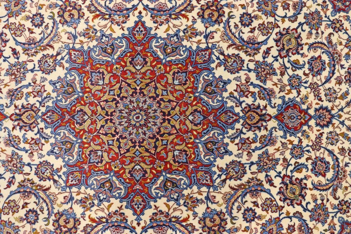Seidenkette Handgeknüpfter mm Orientteppich, Trading, Nain rechteckig, 199x307 Höhe: Isfahan Orientteppich 6