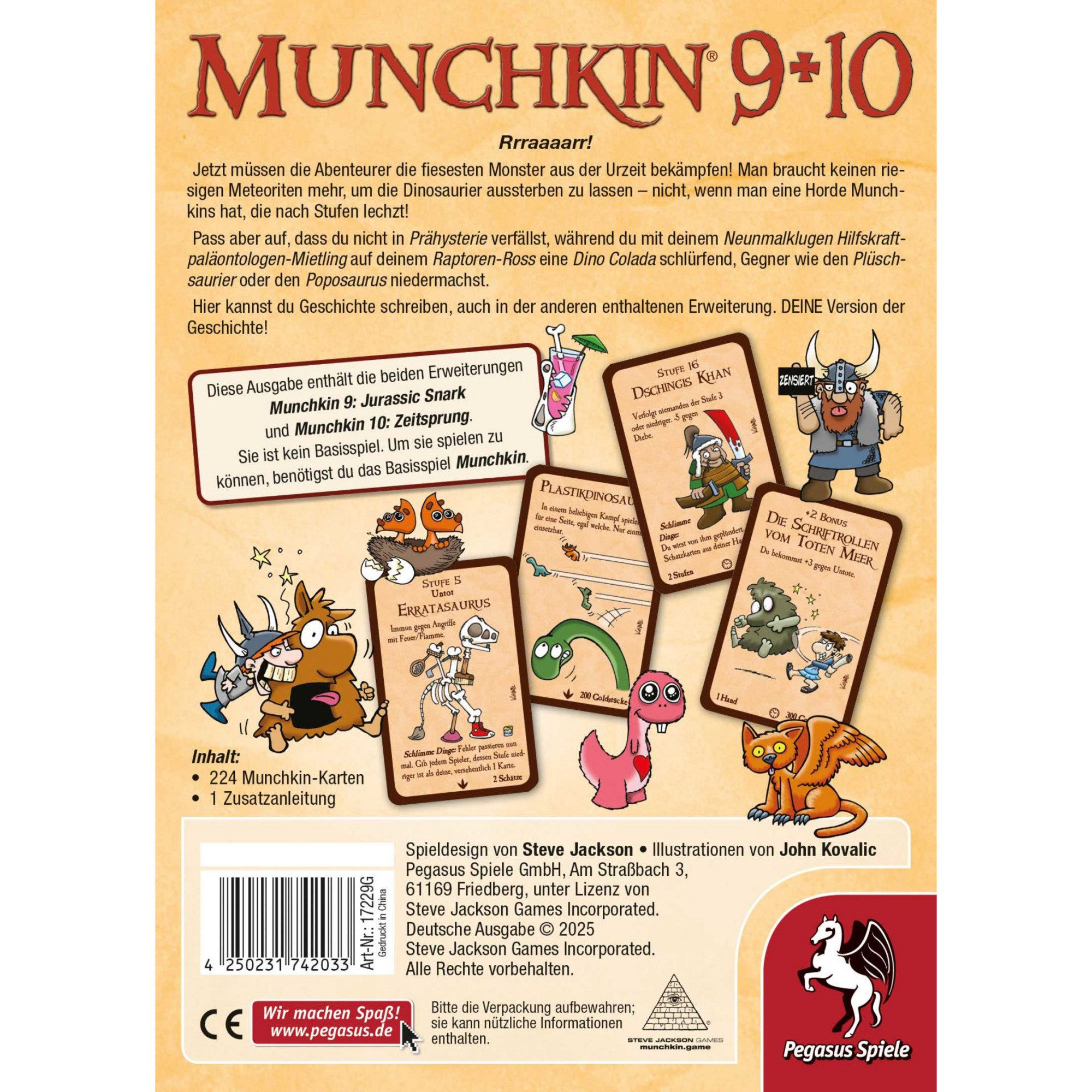 Pegasus Spiel Pegasus Munchkin 9+10, Kartenspiel, (Erweiterung)