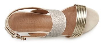 LASCANA Riemchensandalette Sandale, Sommerschuh mit Blockabsatz VEGAN