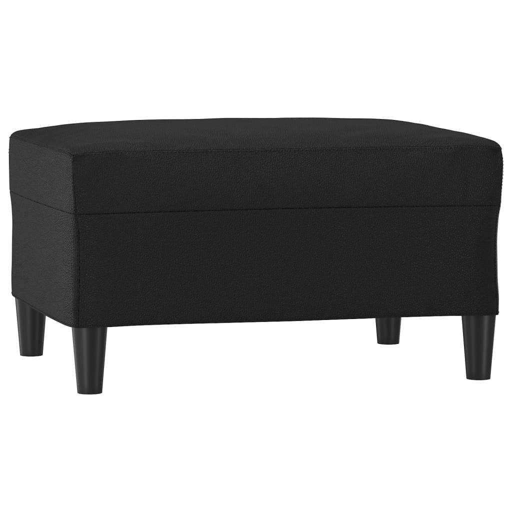 vidaXL Polsterhocker Fußhocker Schwarz 70x55x41 cm Kunstleder (1 St)