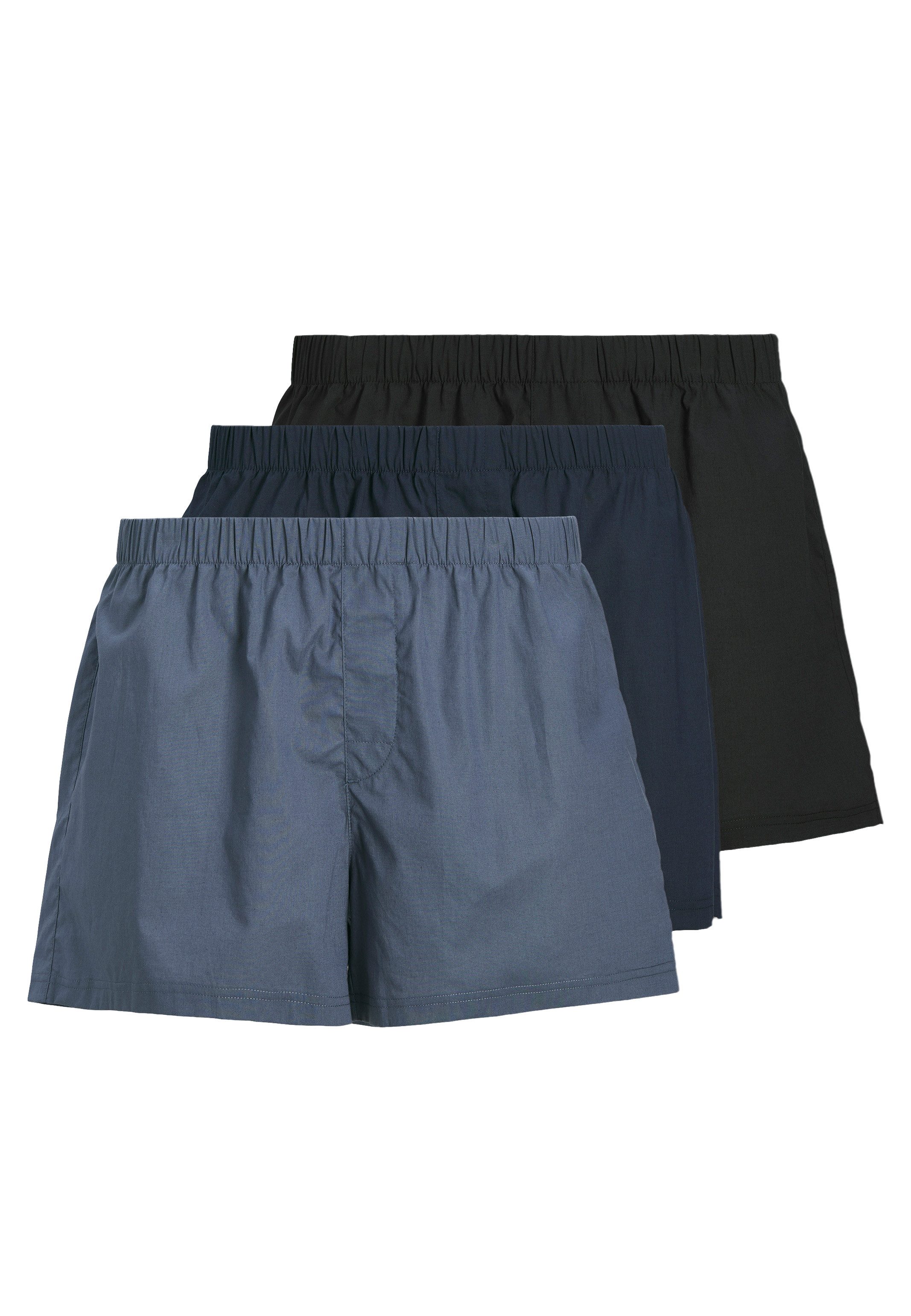 Jack & Jones Boxershorts 3er Pack Milano (Spar-Set, 3-St) Boxershorts - Baumwolle - ohne Eingriff - Atmungsaktiv
