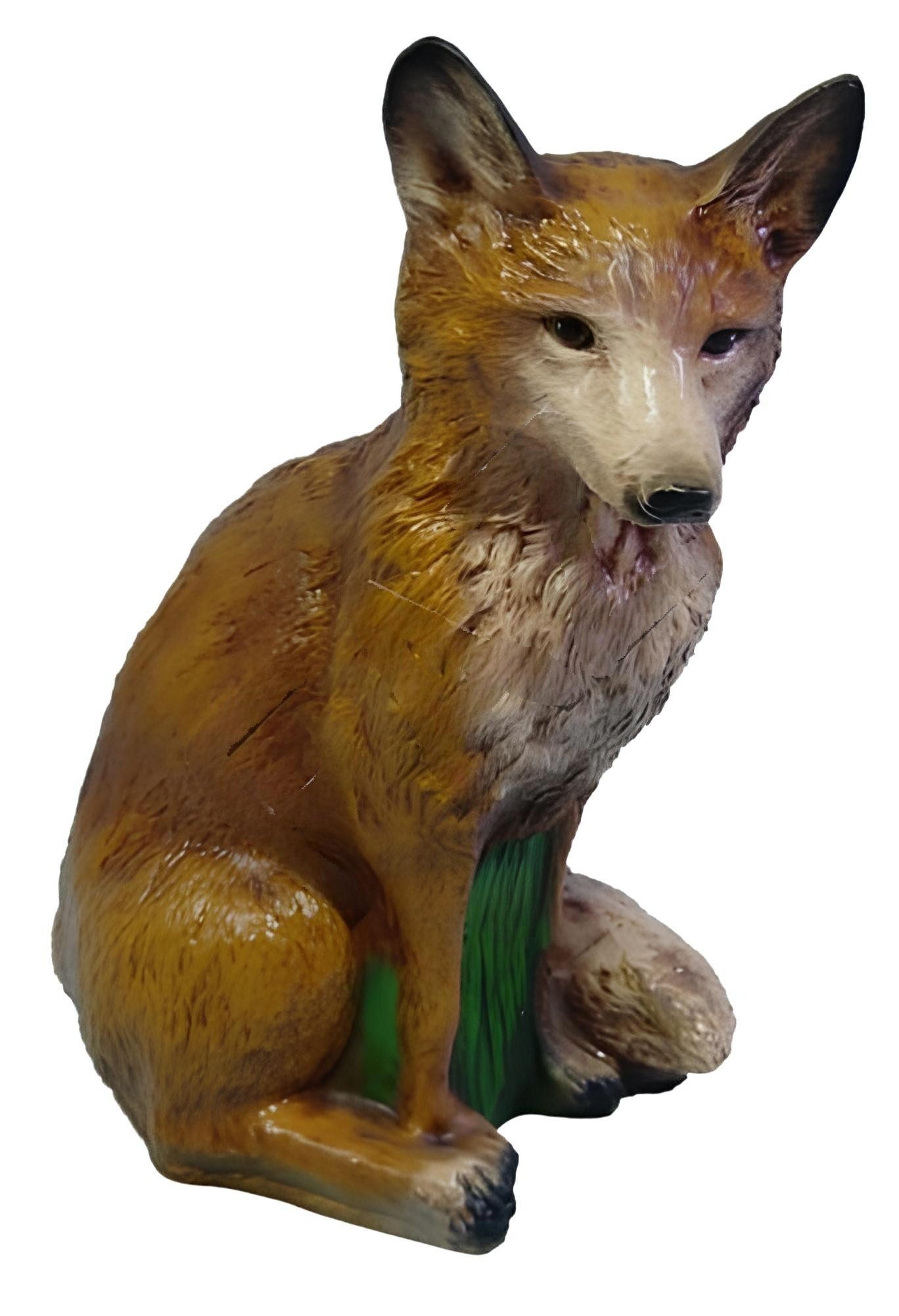 JVmoebel Tierfigur Fuchs Gartenfigur aus hochwertigem Material mit detailreichem Design (Fuchs Material: Kunststoff 48 cm Höhe), Made in Europa