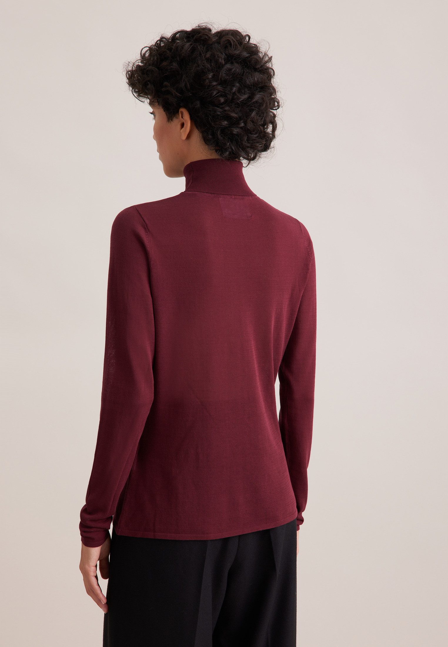 seidensticker Strickpullover 1/1 Rollkragen Uni