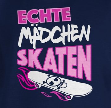 Shirtracer T-Shirt Echte Mädchen skaten Kinderkleidung und Co