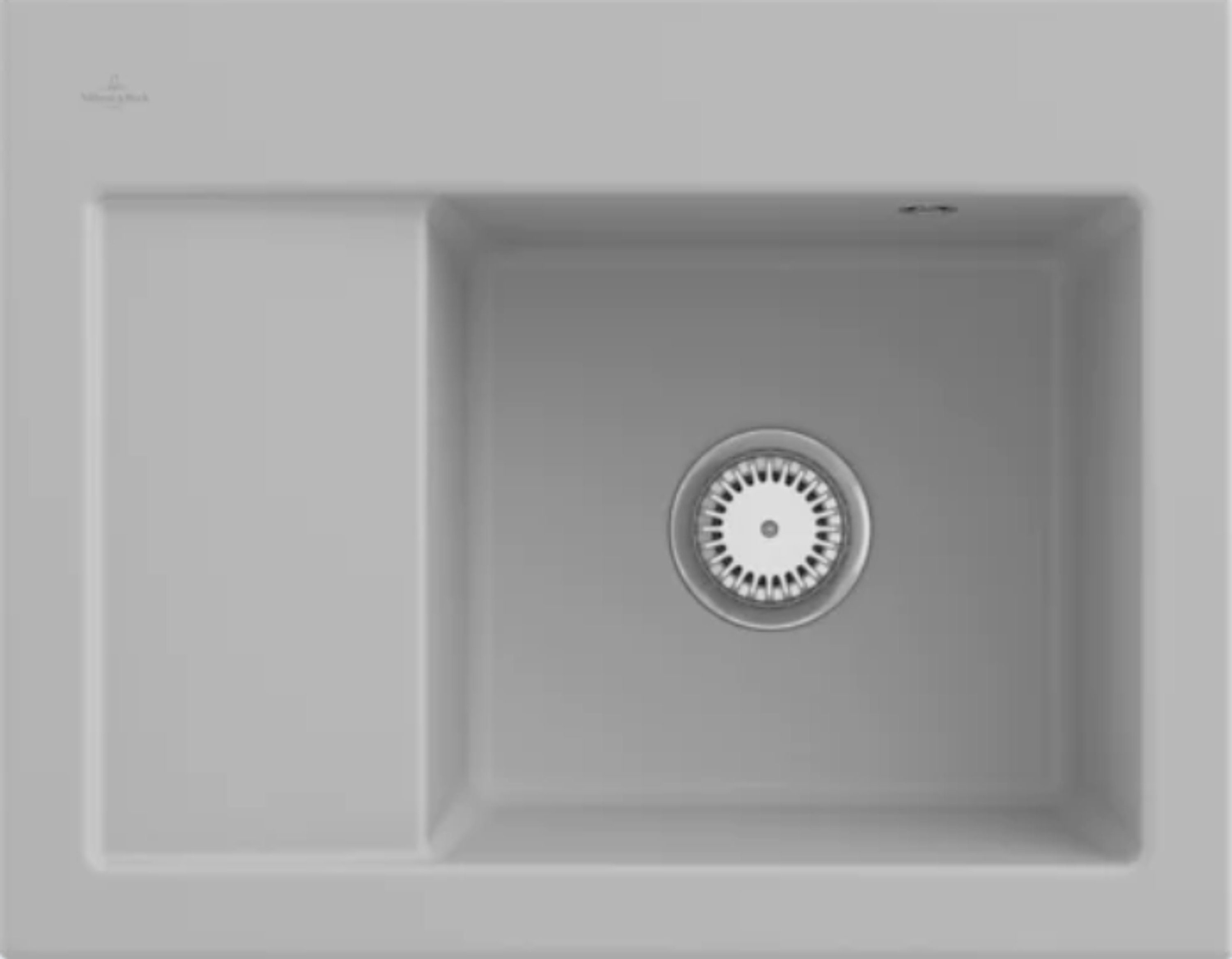 Villeroy & Boch Küchenspüle 3313 01 SM, Rechteckig, 65/22 cm, Subway Compact Serie, Becken links und rechts möglich