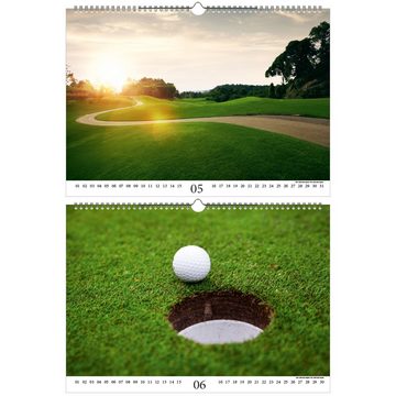 Seelenzauber ewige Kalender Golfzauber DIN A3 - Immerwährender Kalender Golf und golfen - Seelenz