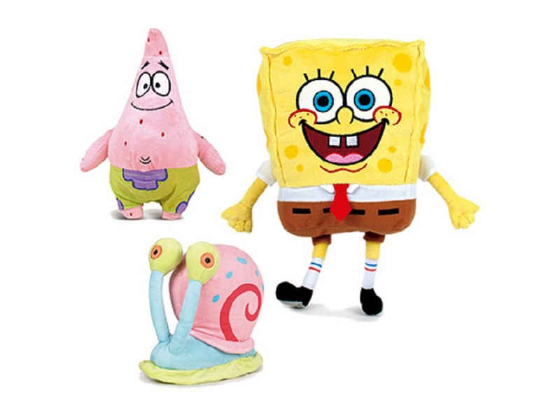 soma Kuscheltier Sponge Bob Schwammkopf Kuscheltier XXL 15cm (1-St), Super weicher Plüsch Stofftier Kuscheltier für Kinder zum spielen