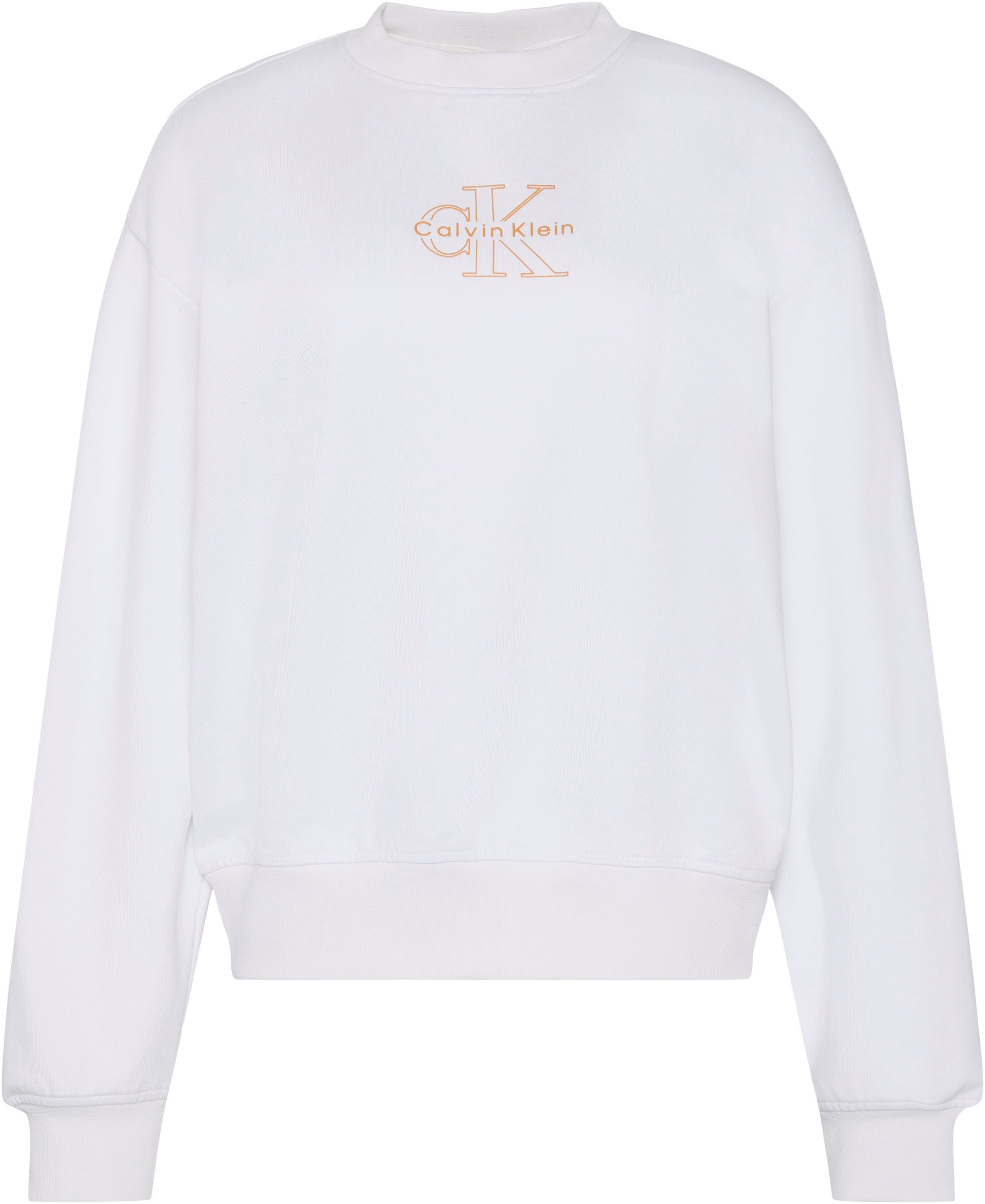 Calvin Klein Jeans Sweatshirt FOIL CREW SWEATSHIRT Regular fit mit Rundhalsausschnitt