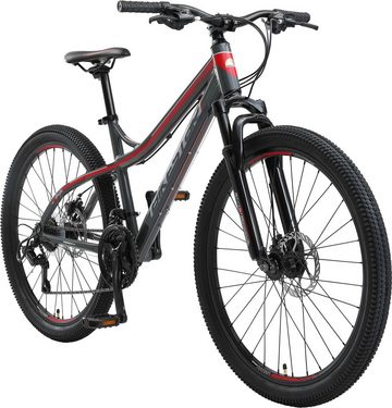 Bikestar Mountainbike, 21 Gang Shimano RD-TY300 Schaltwerk, Kettenschaltung, für Damen und Herren, Kettenschaltung