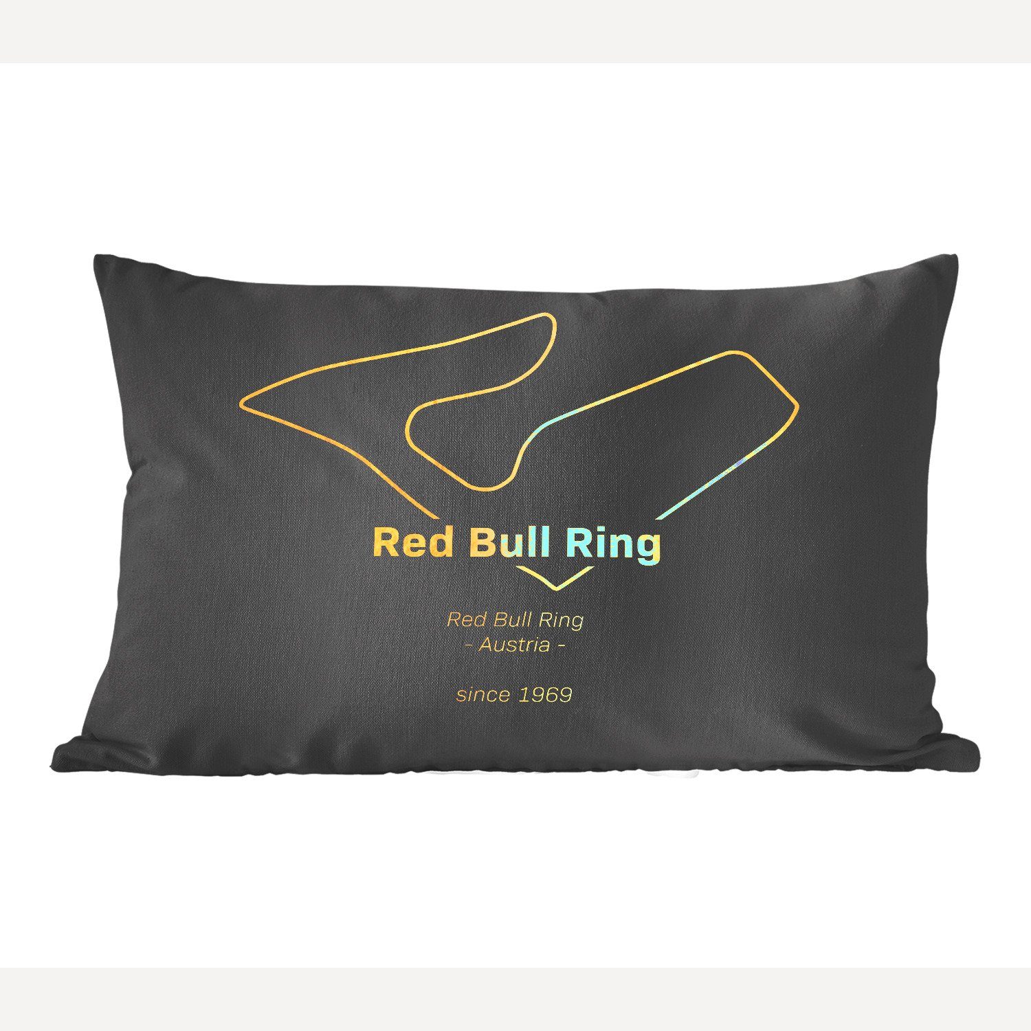 MuchoWow Dekokissen Red Bull Ring - Formel 1 - Rennstrecke, Wohzimmer Dekoration, Zierkissen, Dekokissen mit Füllung, Schlafzimmer