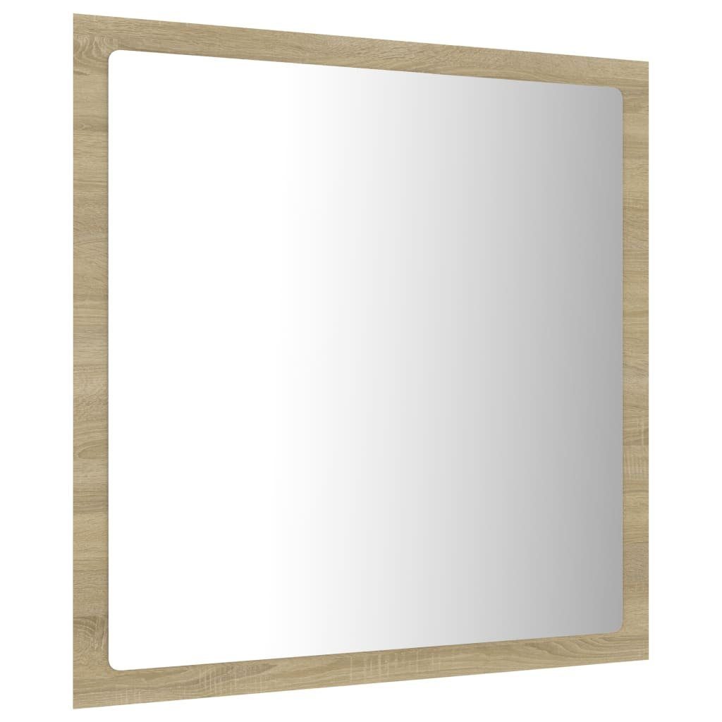 Badezimmerspiegelschrank LED-Badspiegel Sonoma (1-St) cm Sonoma-Eiche vidaXL 40x8,5x37 Acryl Eiche