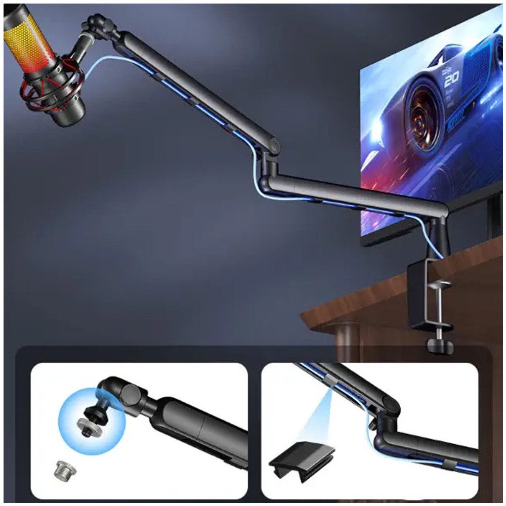 Mikrofonständer Mikrofon-Halterung Mikrofonarm Boom Arm Profi Universal Mic Ständer