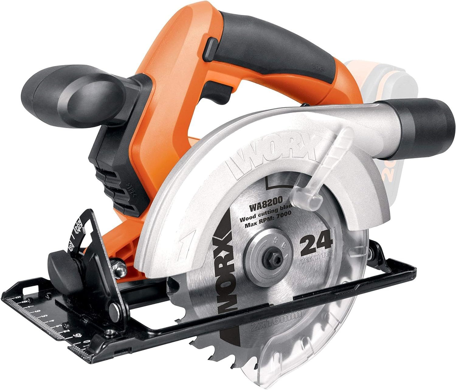 Worx Akku-Handkreissäge Ak­ku-Hand­kreis­sä­ge Worx WX529.9 20V, ohne Akku und Ladegerät
