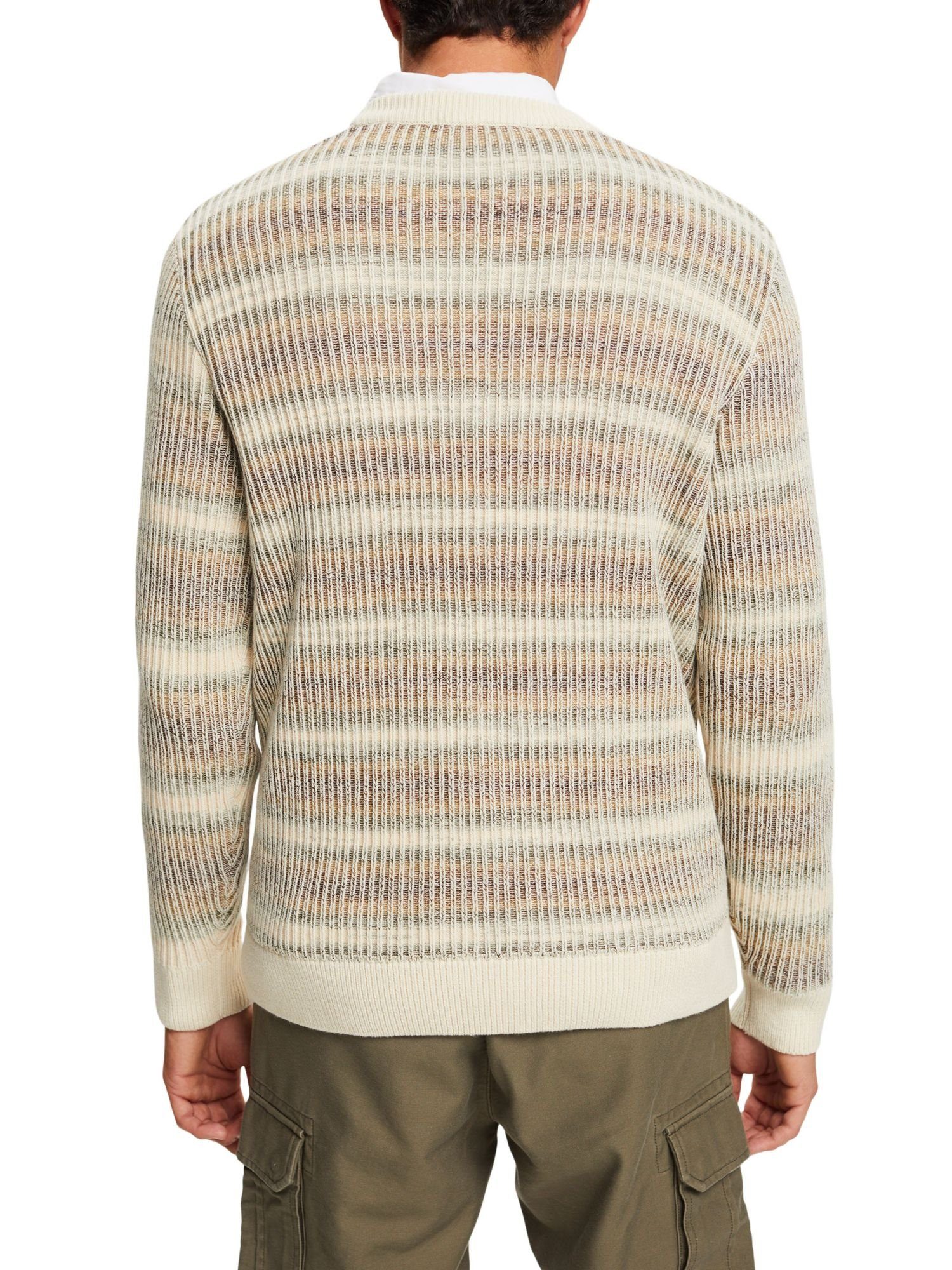 Rundhalspullover aus Esprit ICE Rippstrick Rundhals-Pullover