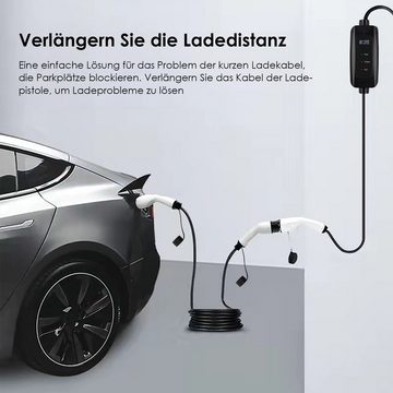 GLIESE 11kW Ladekabel Typ2 16A 5m Länge Autoladekabel, (500 cm)