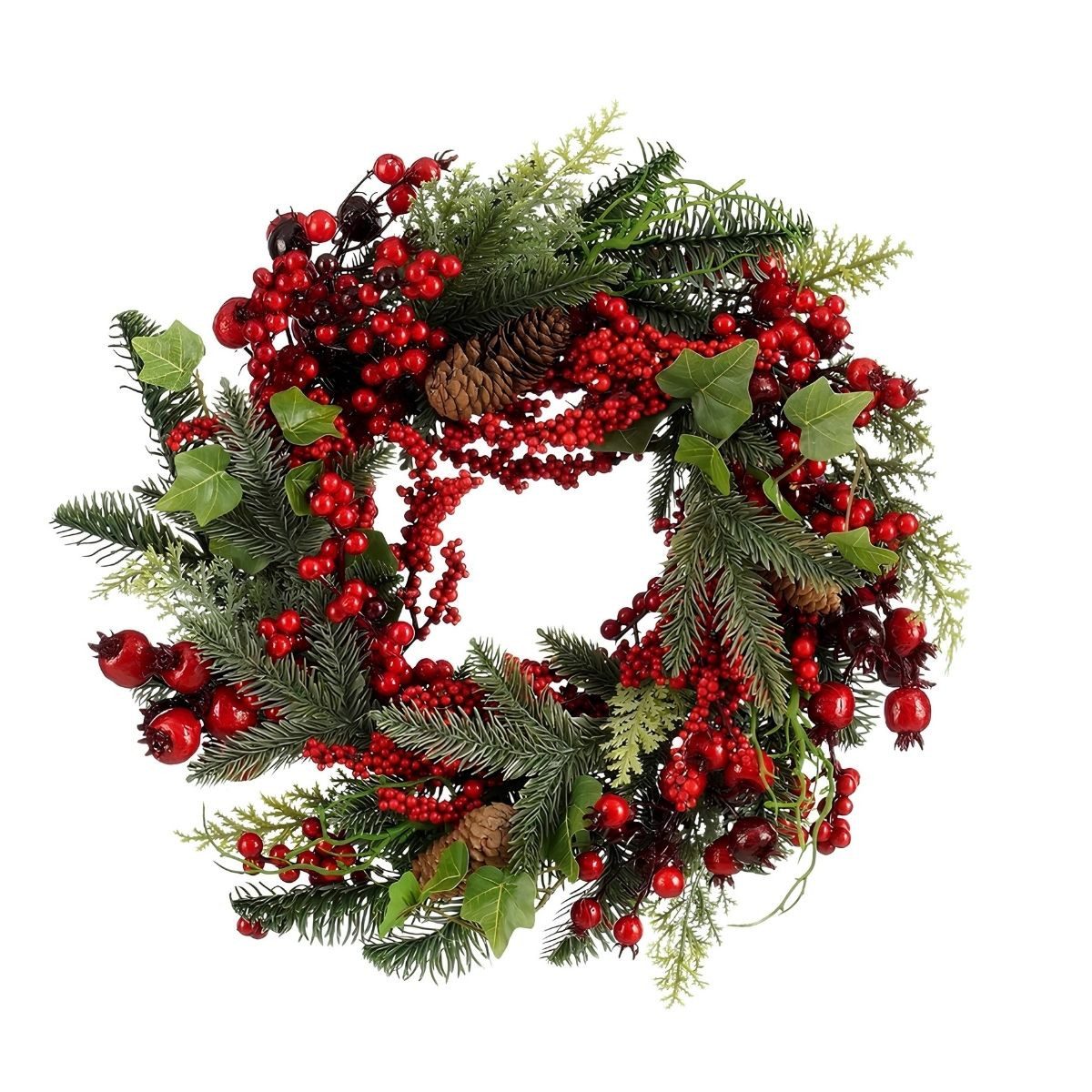 Mica Decorations Dekokranz Mica Decorations Norah Kranz rot - h11xd40cm